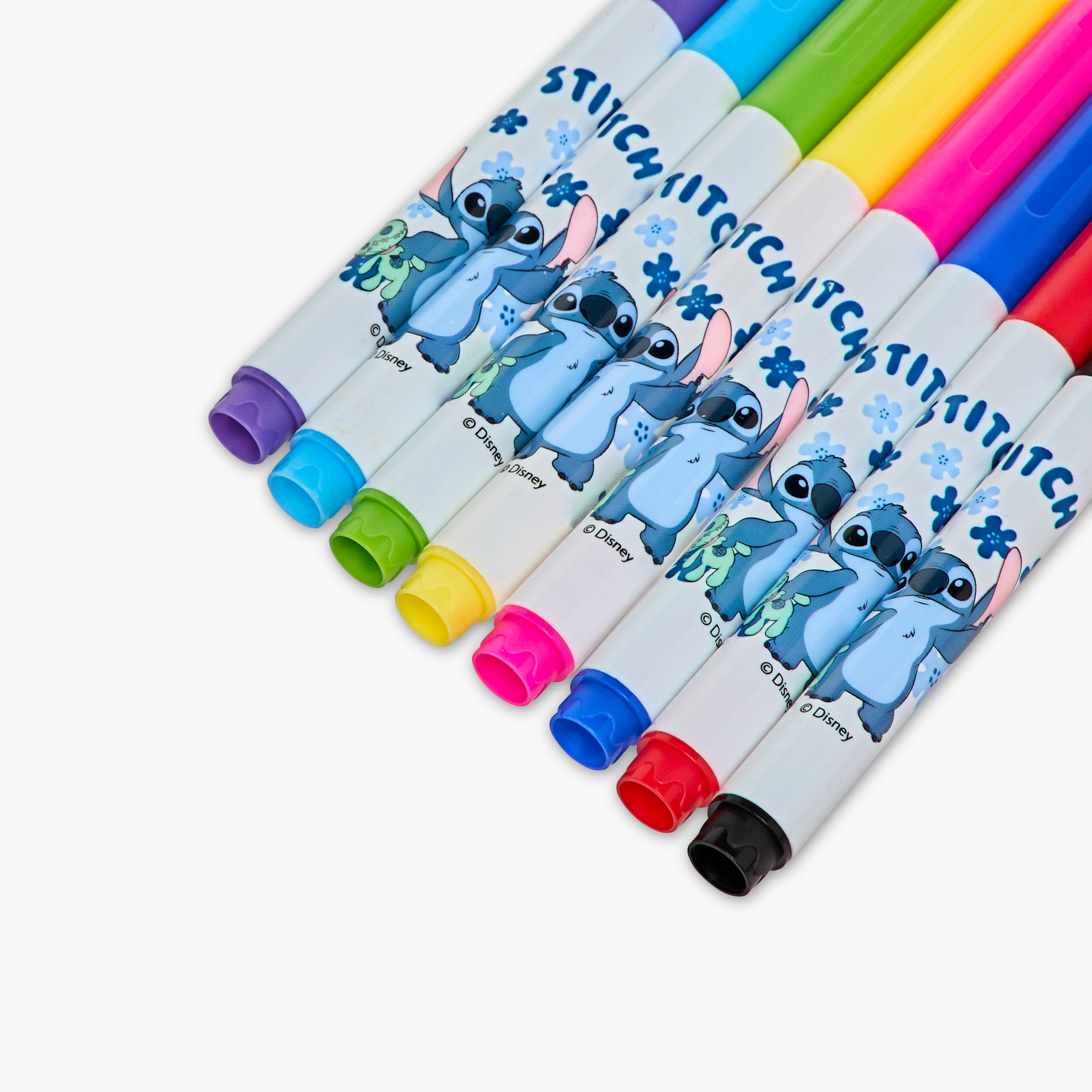 Disney 12-Piece Stitch Print Washable Painting Pen Set-school-stationery-pensandpencils-image-4