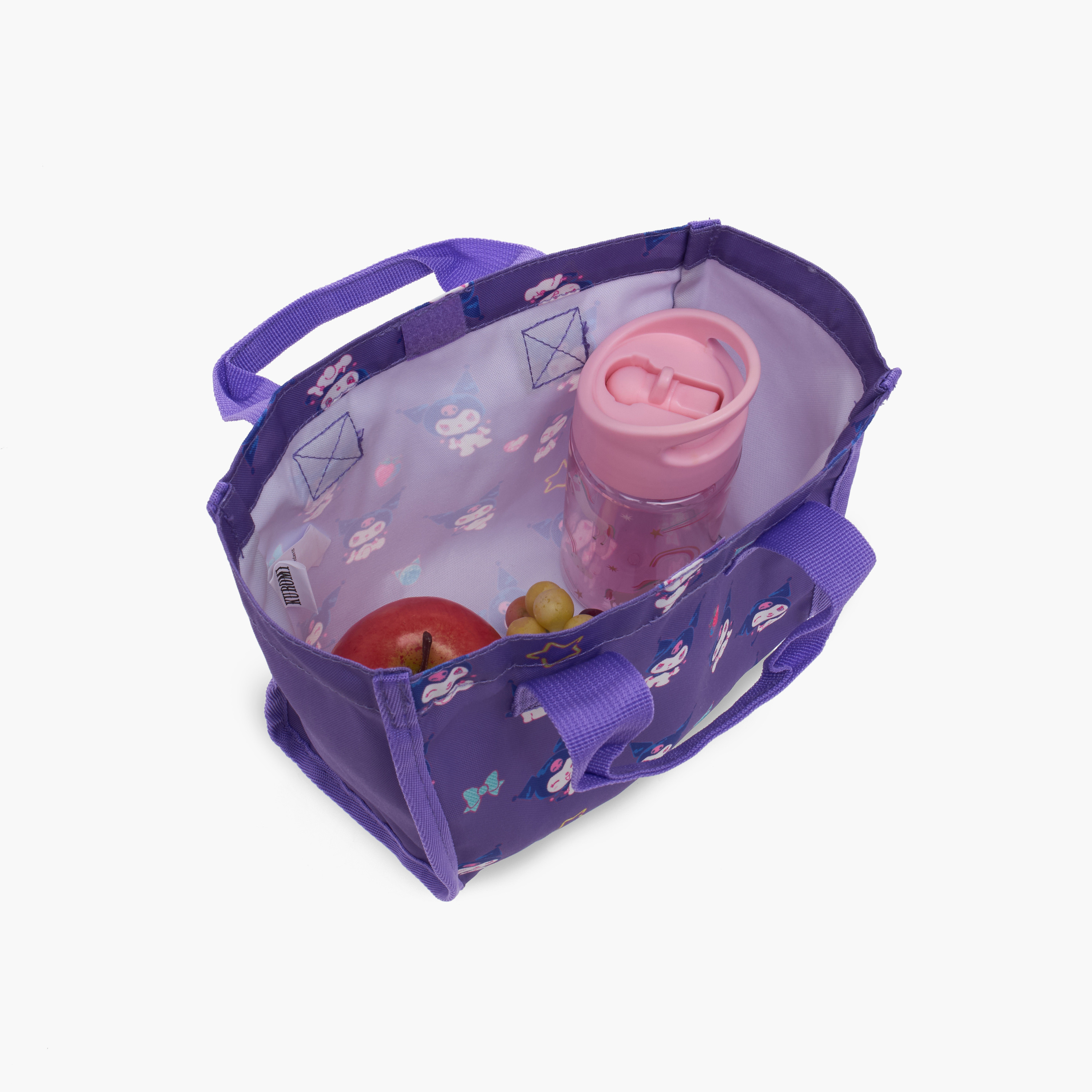 Sanrio Kuromi Print Lunch Bag for Girls with Double Handle-school-lunchessentials-lunchbags-image-5