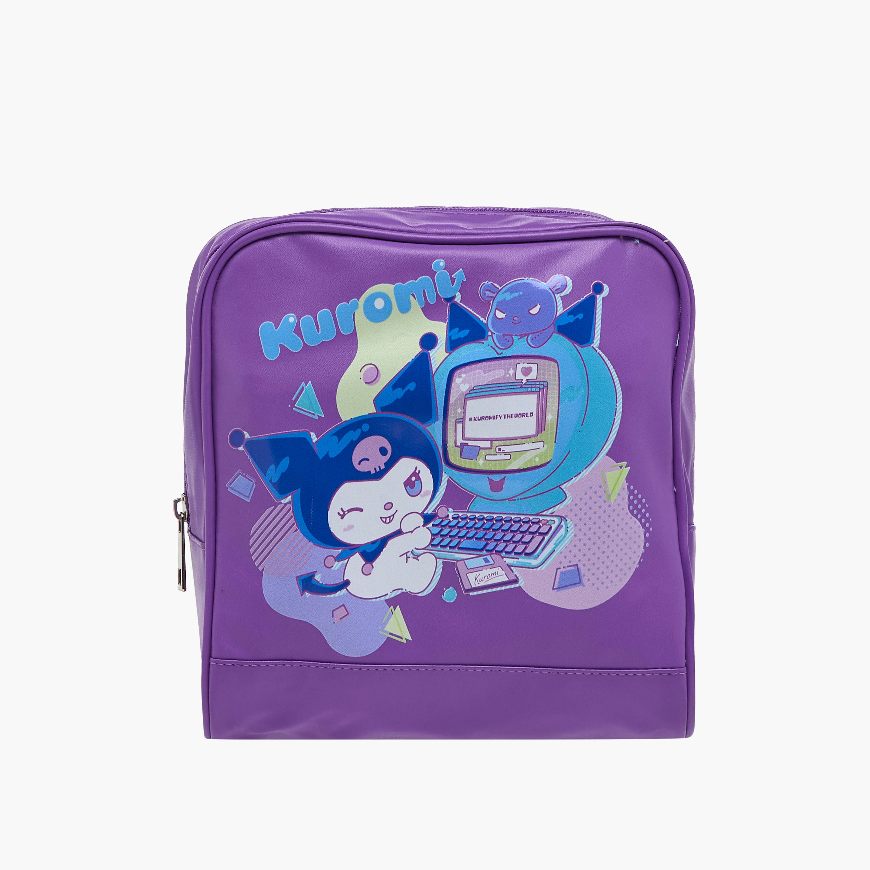 Sanrio 3-Piece Kuromi Print Cosmetic Bag Set-school-lunchessentials-lunchbags-image-5
