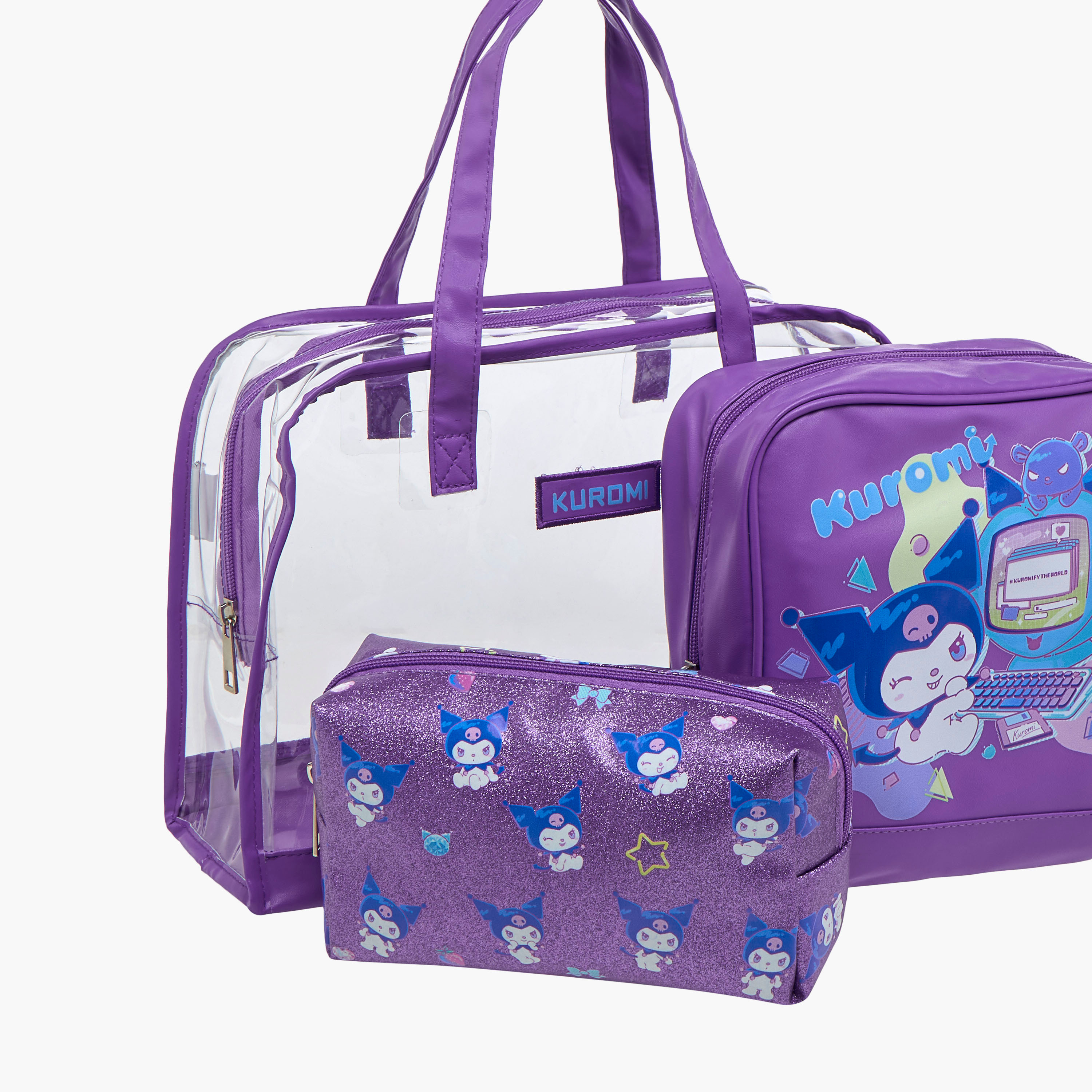 شنطة أدوات تجميل بطبعات كورومي 3 قطع من سانريو-school-lunchessentials-lunchbags-image-7
