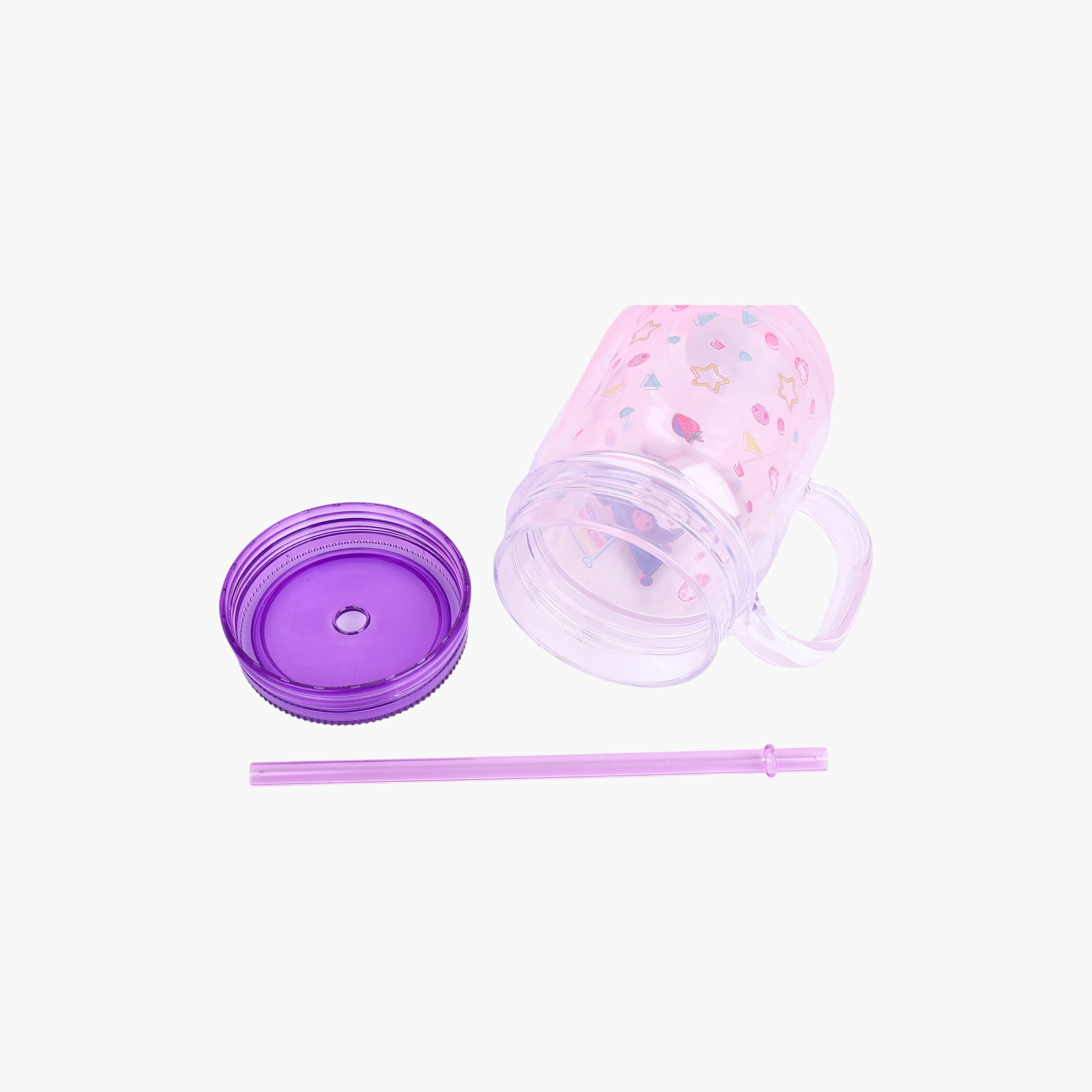 كوب بطبعات كيرومي بقشّة من سانريو - 550 مل-household-dining-teaandcoffee-travelmugsandsippers-image-1