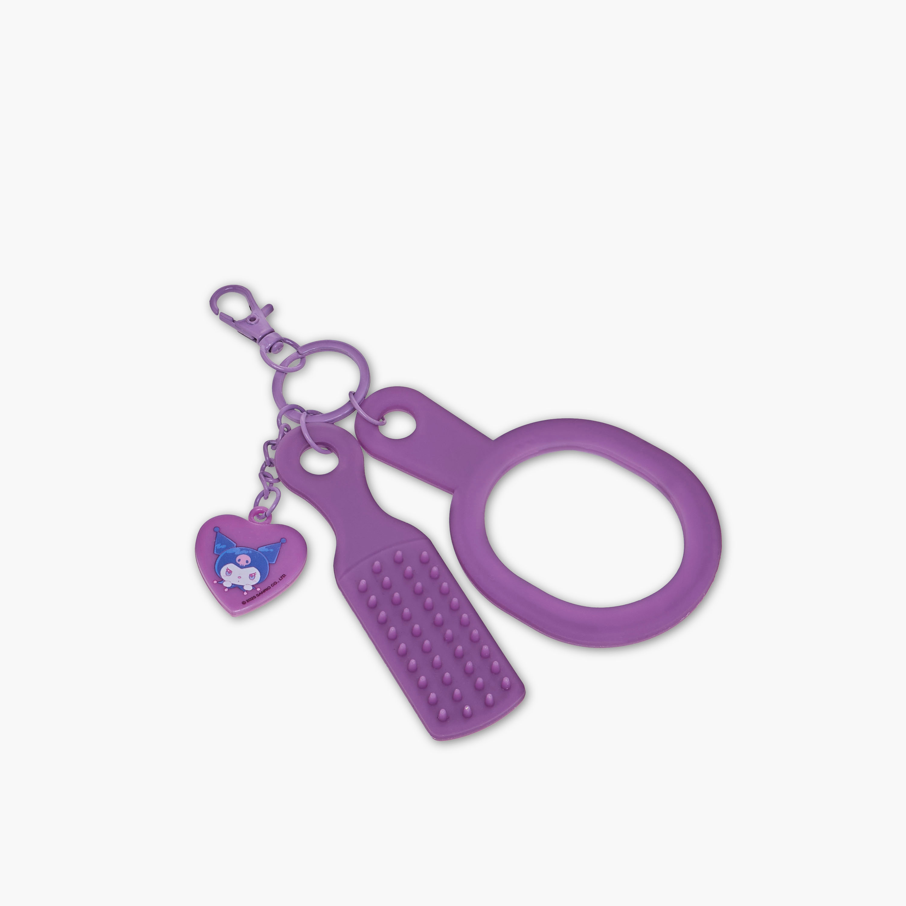 سلسلة مفاتيح مع فرشاة ومراية صغيرة للبنات من سانريو-girls-accessories-keyringsandbagcharms-image-2
