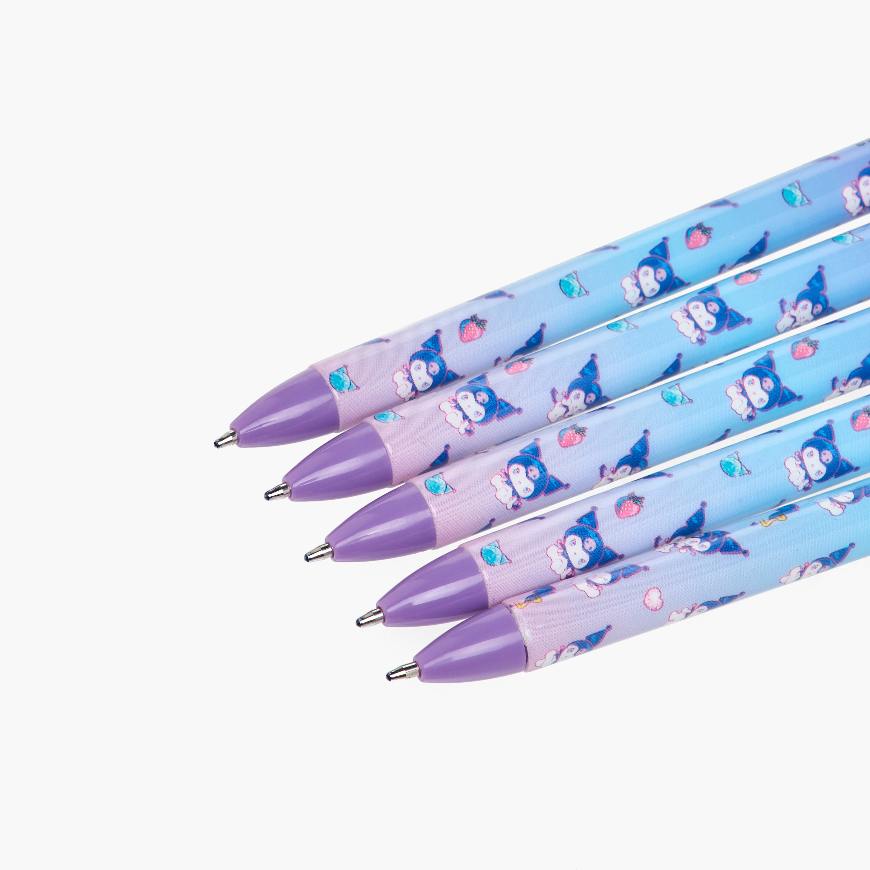 Sanrio 5-Piece Kuromi Print Pen Set-school-stationery-pensandpencils-image-2