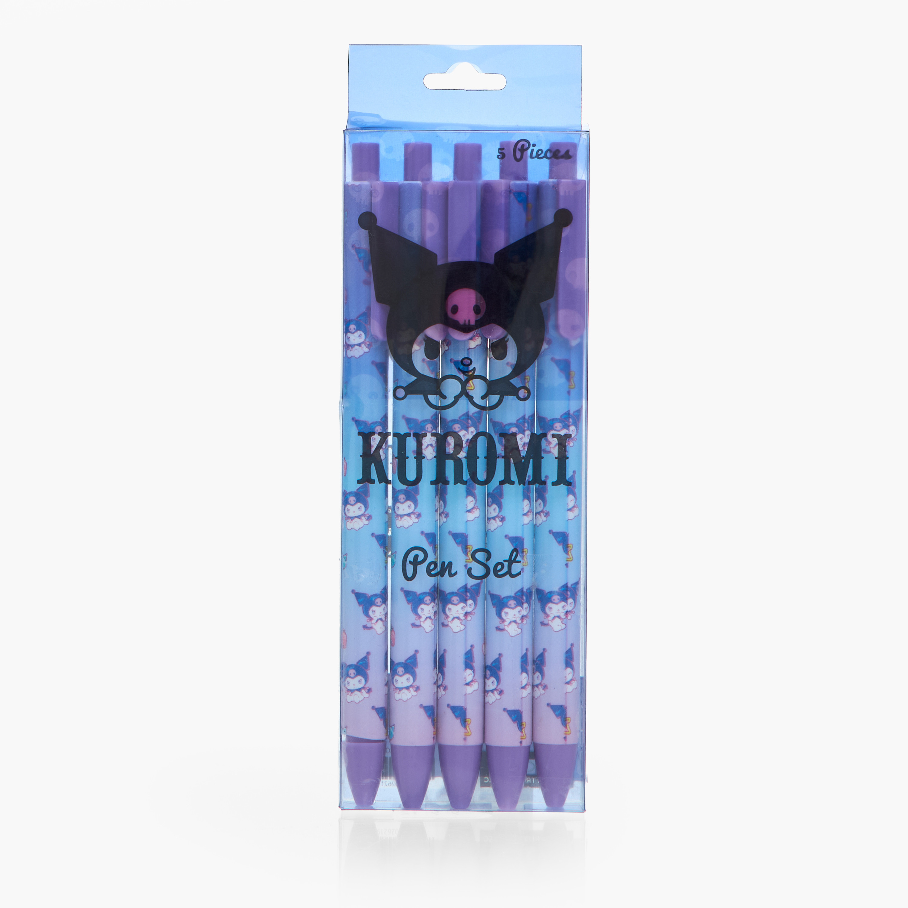 Sanrio 5-Piece Kuromi Print Pen Set-school-stationery-pensandpencils-image-4