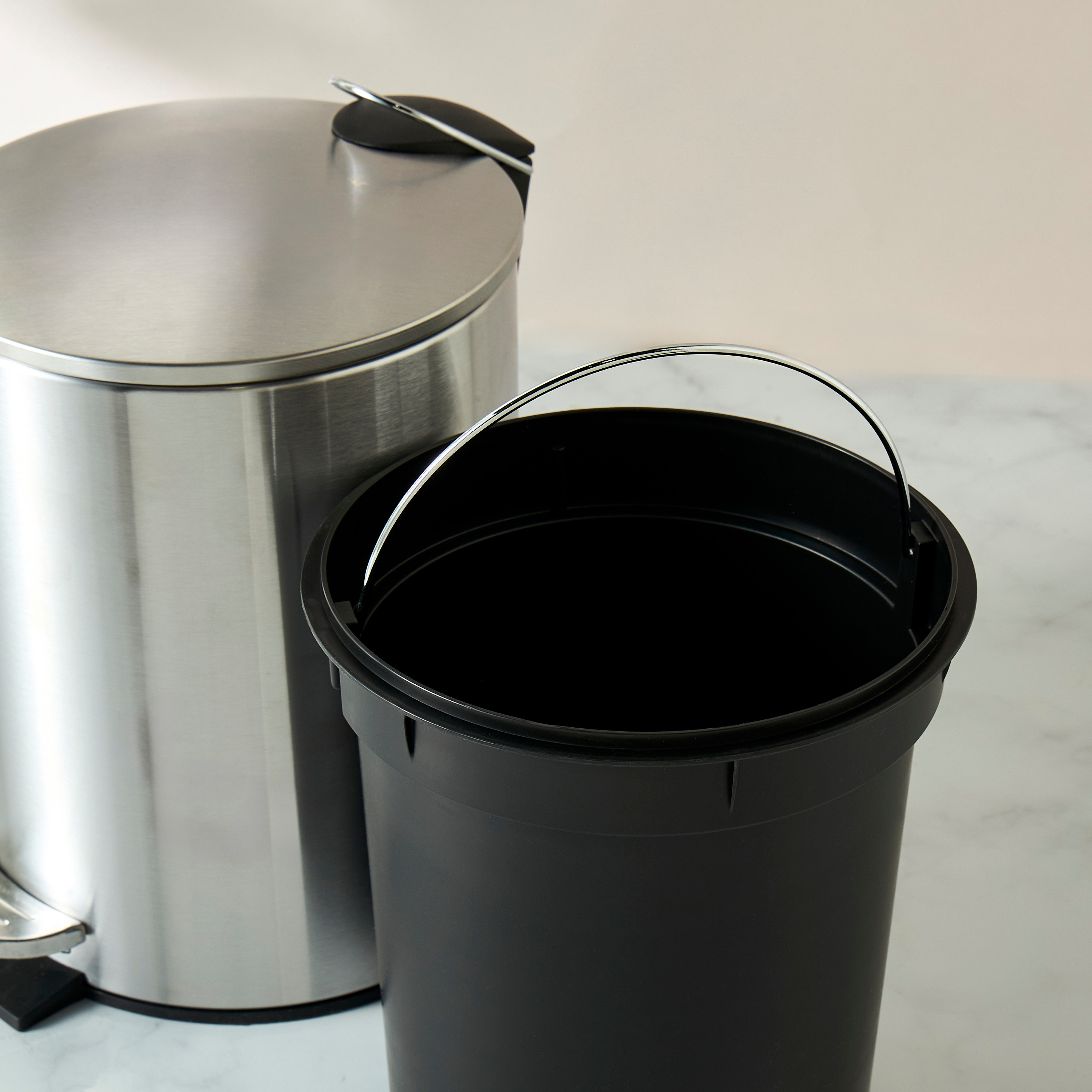 Metal Soft Close Pedal Waste Bin-household-storage-storagesolutions-storageboxesandbaskets-image-3