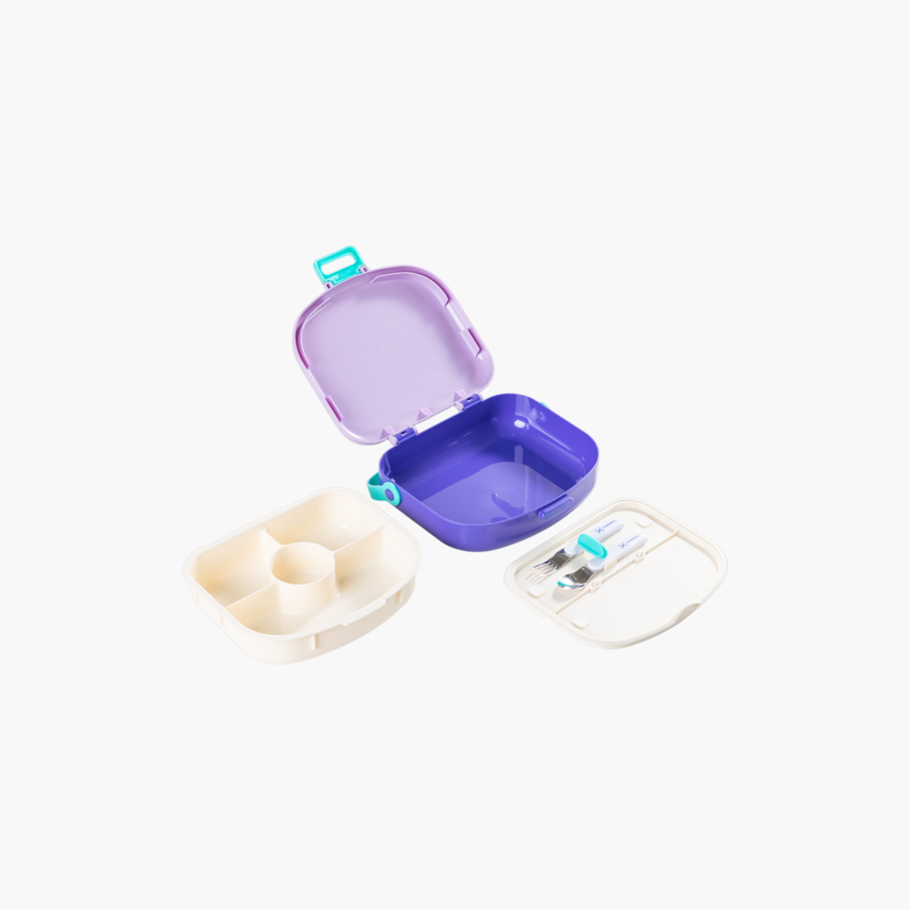 صندوق غداء بـ4 أقسام مع ملعقة وشوكة من هيدروبرو-school-lunchessentials-lunchboxes-image-5