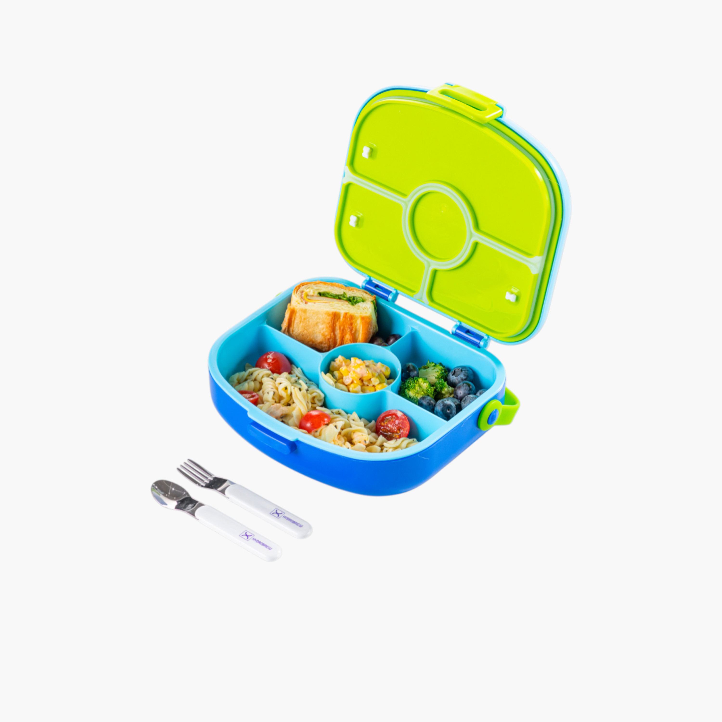 صندوق غداء بنتو بـ4 حجرات مع ملعقة وشوكة من هيدروبرو-school-lunchessentials-lunchboxes-image-3