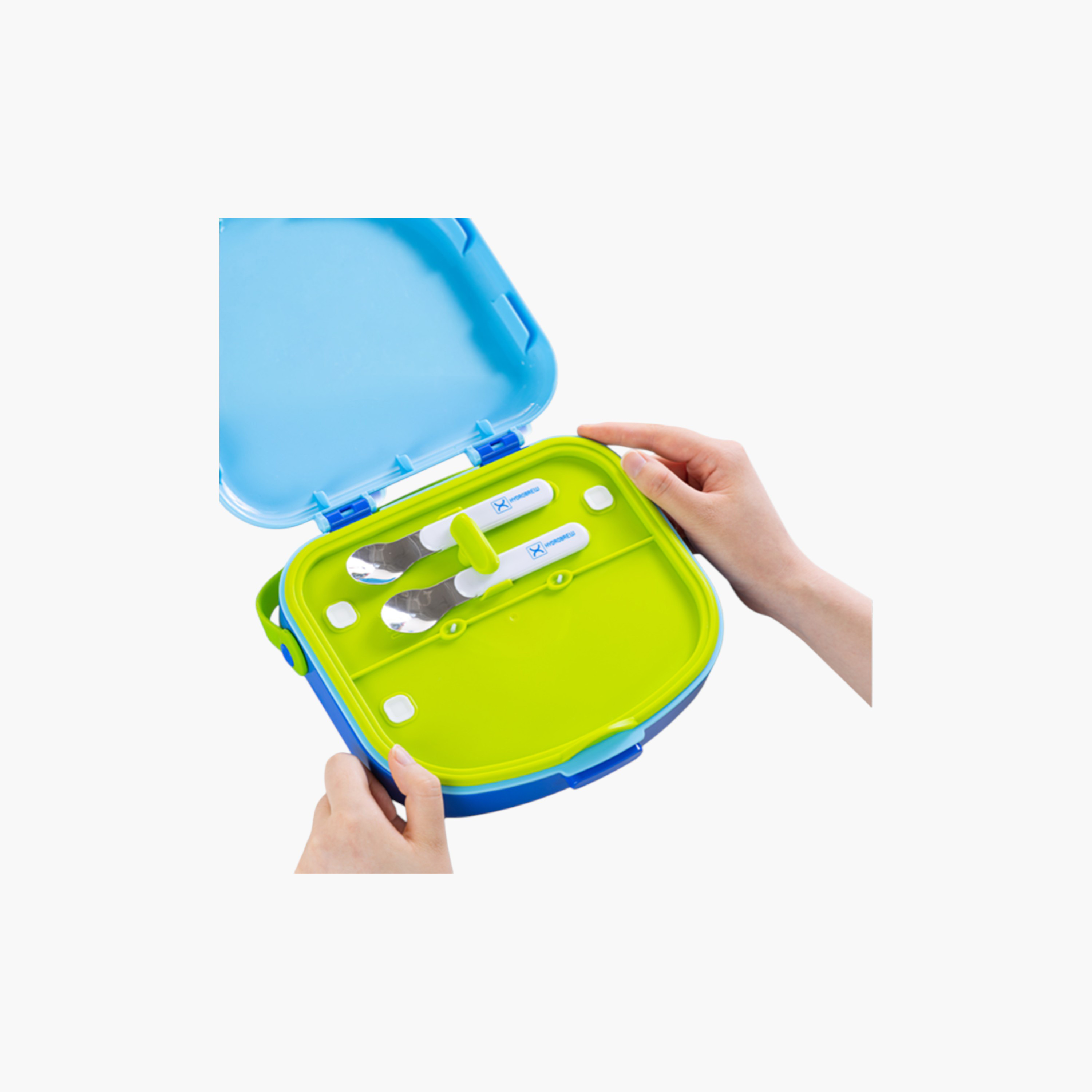 صندوق غداء بنتو بـ4 حجرات مع ملعقة وشوكة من هيدروبرو-school-lunchessentials-lunchboxes-image-4