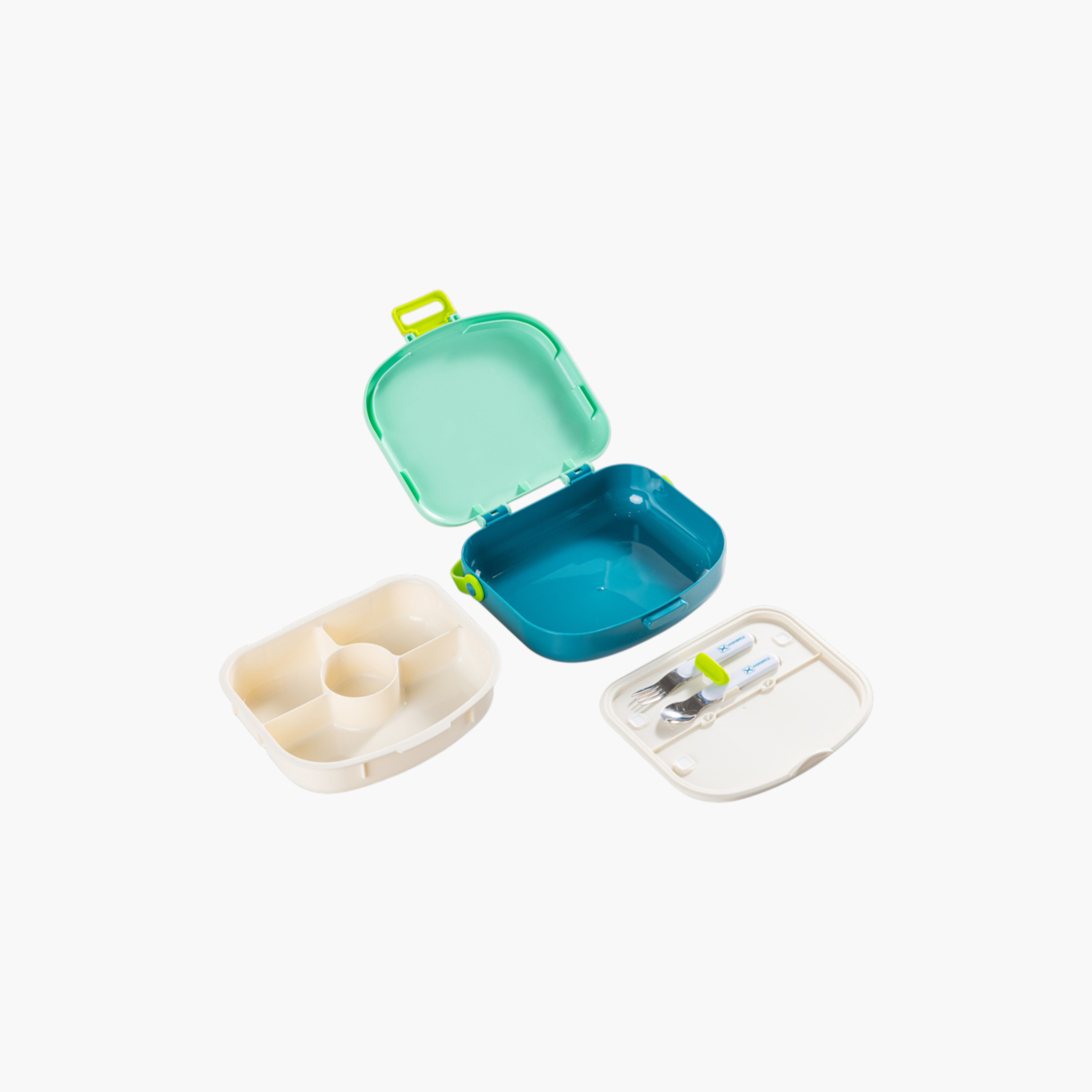 صندوق غداء بنتو بـ 4 أقسام مع ملعقة وشوكة من هايدروبرو-school-lunchessentials-lunchboxes-image-5