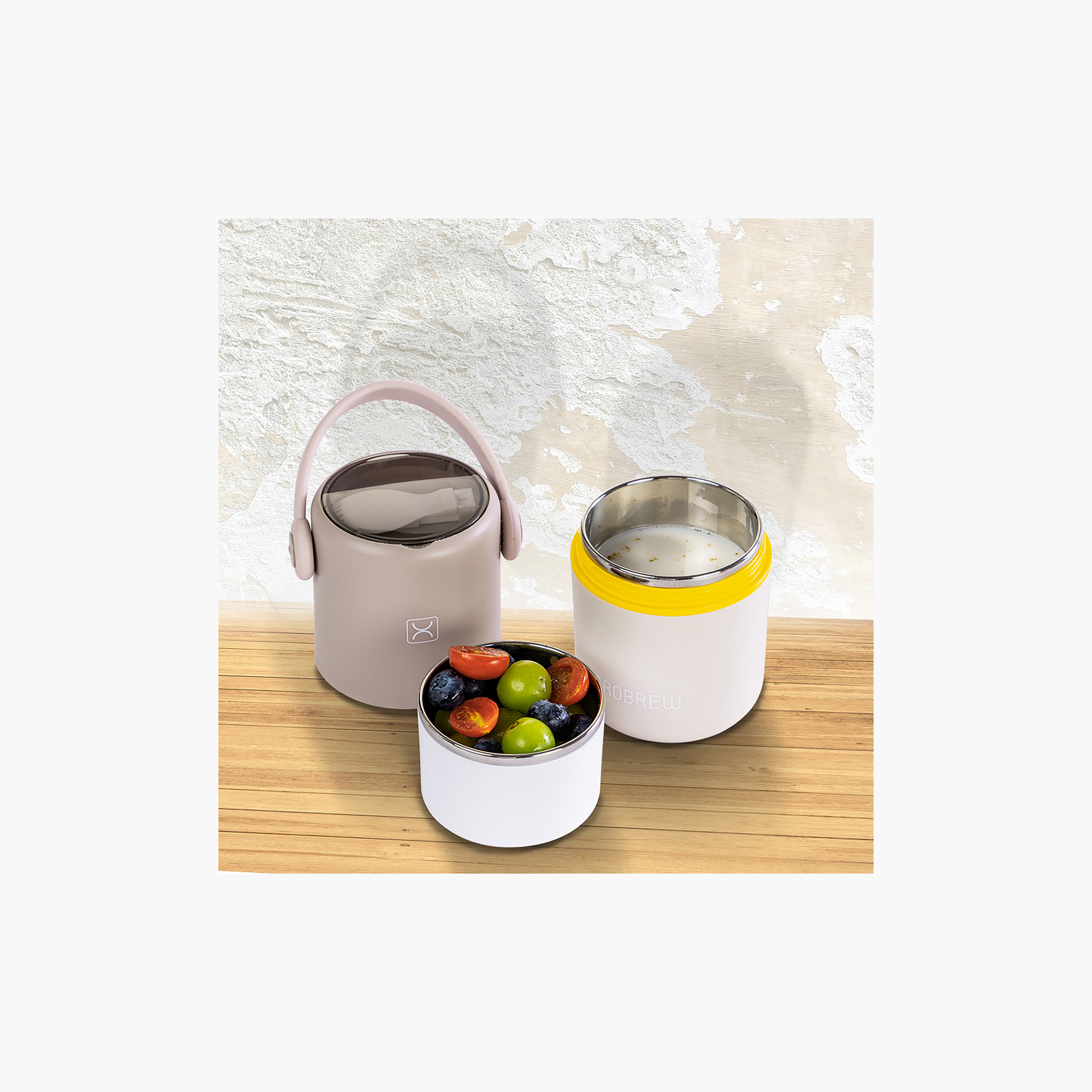 صندوق غداء مزدوج ستانلس ستيل مع شوكة وملعقة قابلة للطي من هيدرو برو-school-lunchessentials-lunchboxes-image-4