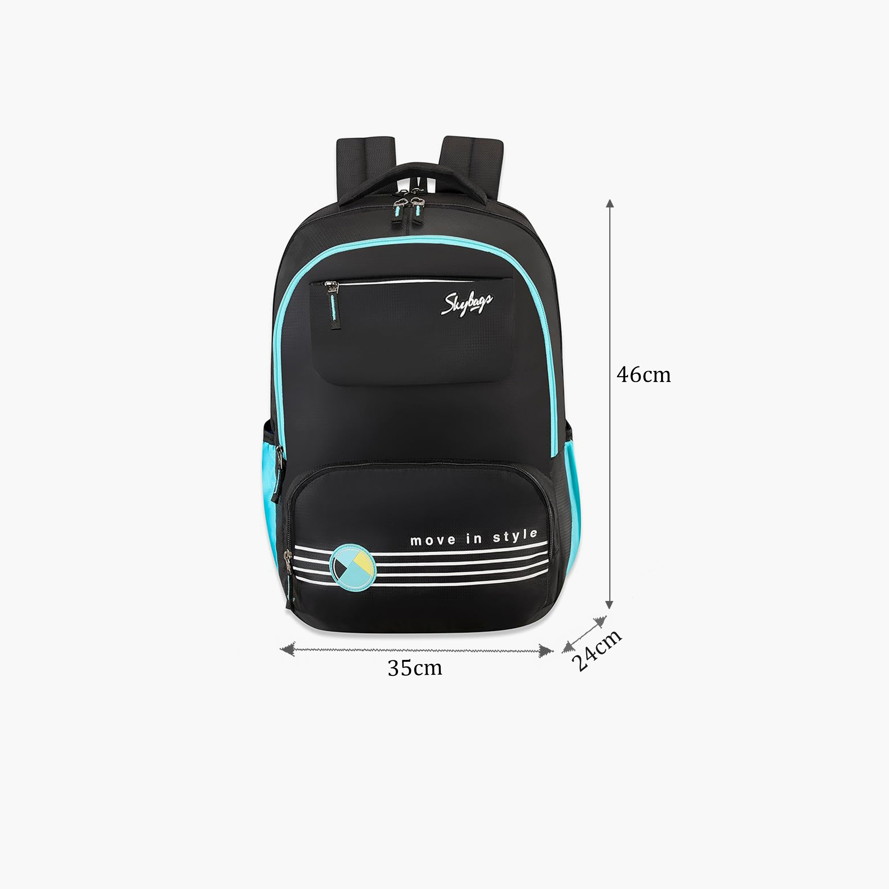 Skybags 42 L Backpack, Polyester, Adjustable Shoulder Strap | Bussin-03-school-bagsandbackpacks-backpacks-image-2
