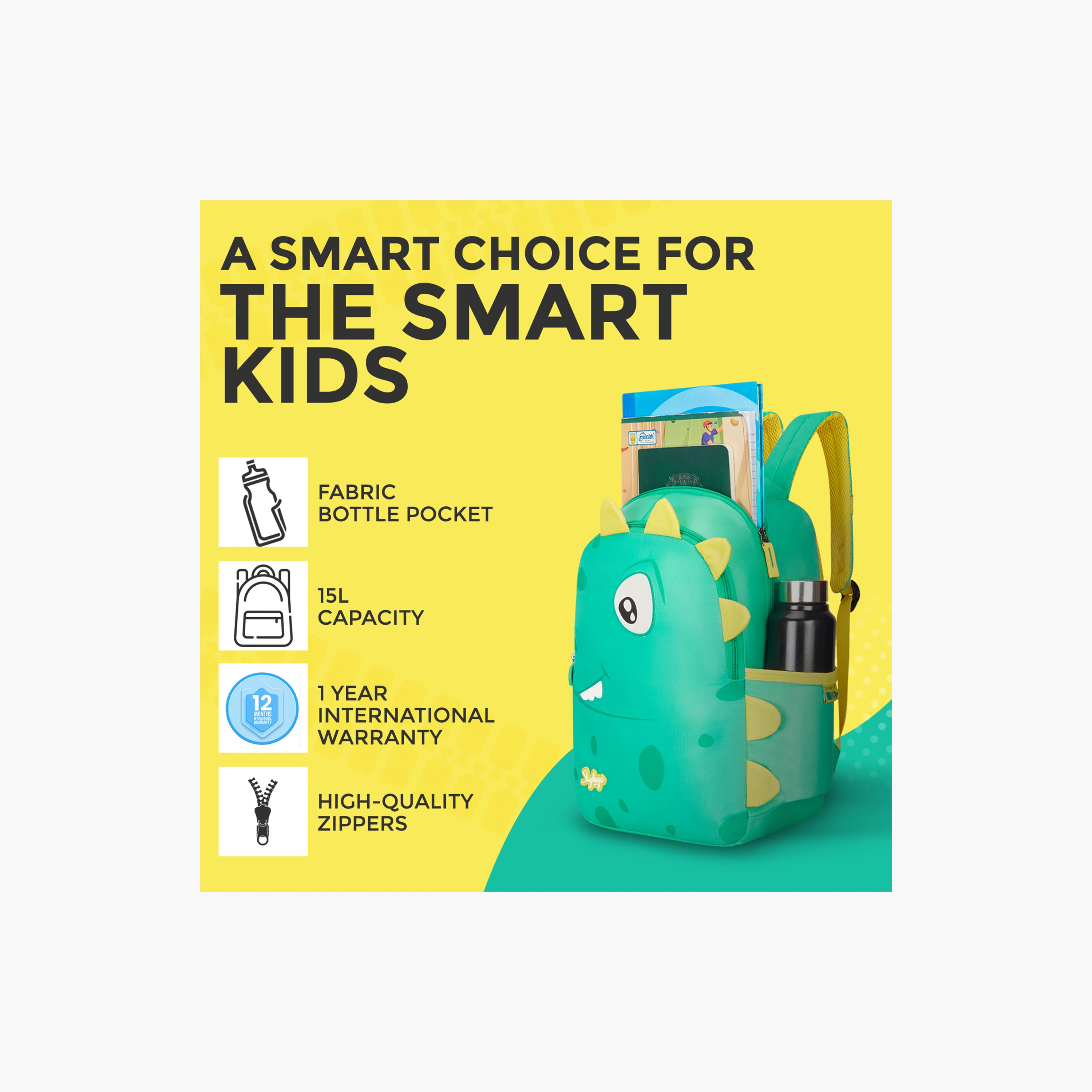 سكاي باغ- شنطة ظهر 20 لتر، بوليستر، حزام كتف قابل للتعديل | School-2-school-bagsandbackpacks-backpacks-image-4