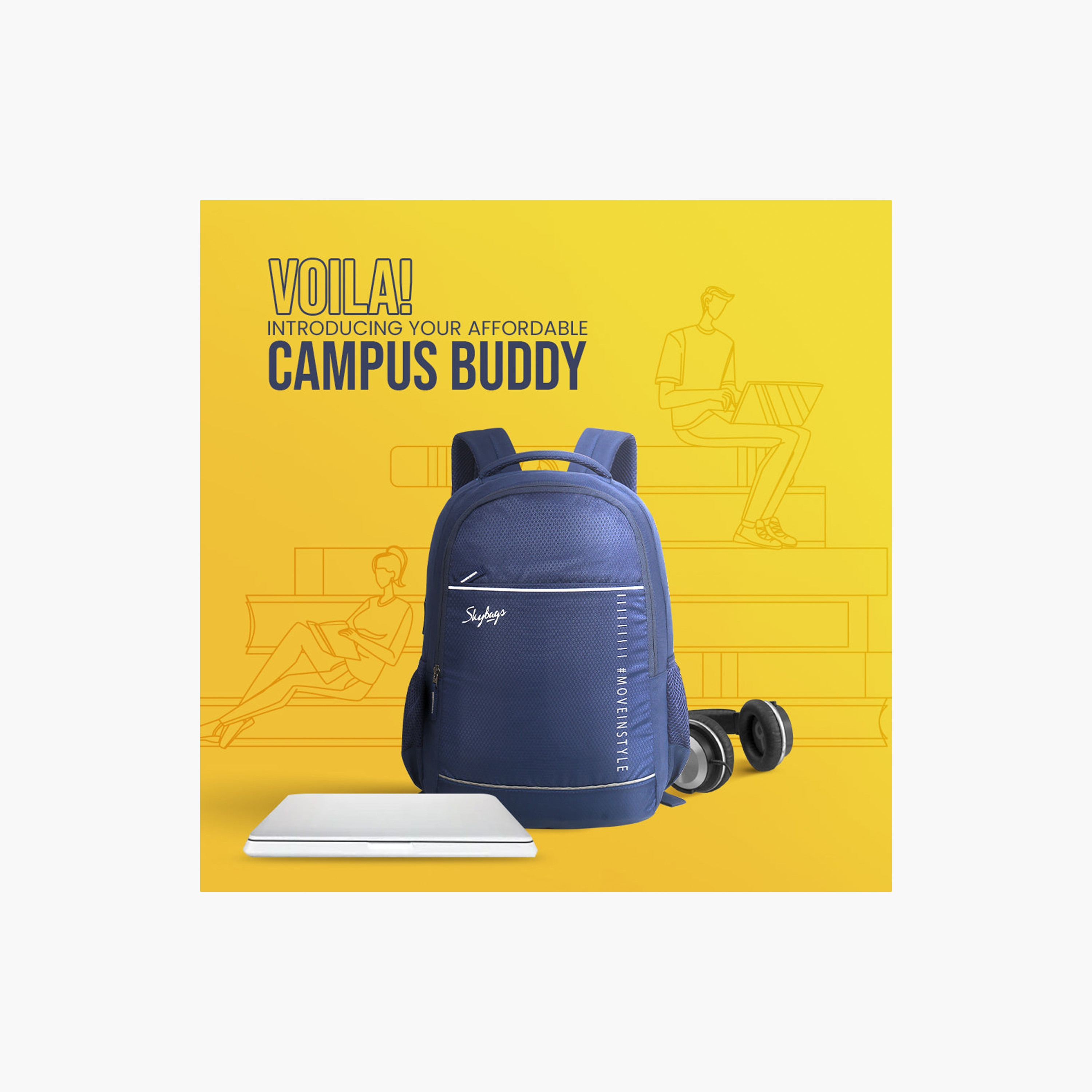 سكاي باغ- شنطة ظهر 22 لتر، بوليستر، حزام كتف قابل للتعديل | IKONNA2-travel-luggagesandbags-backpacks-image-7
