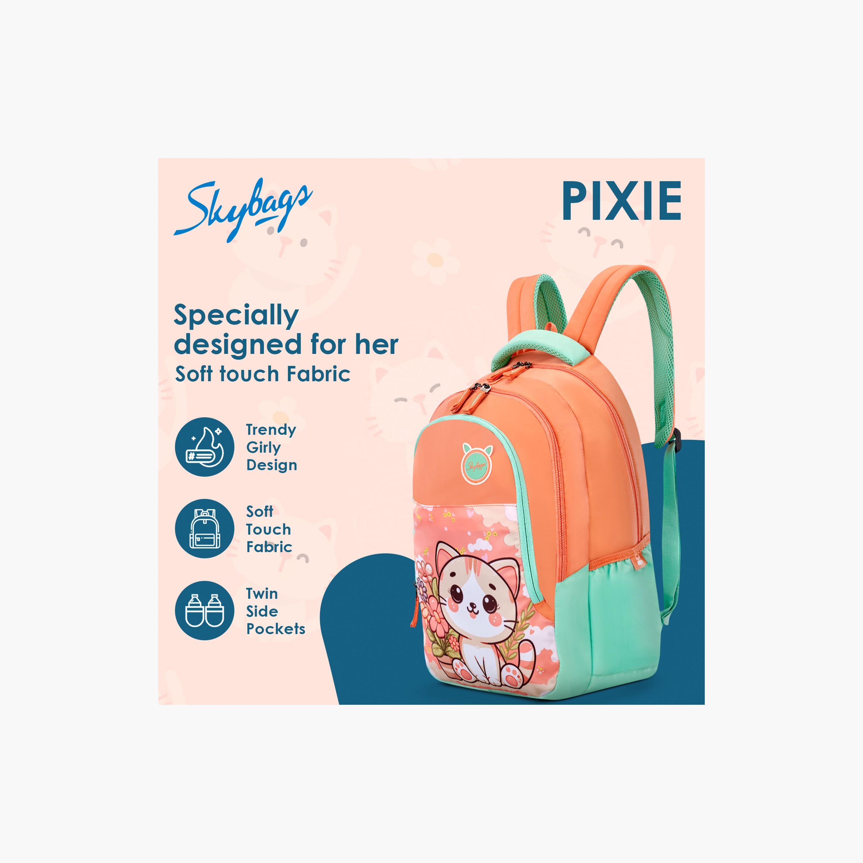 Skybags 36 L Backpack, Polyester, Adjustable Shoulder Strap | Pixie-01-school-bagsandbackpacks-backpacks-image-4