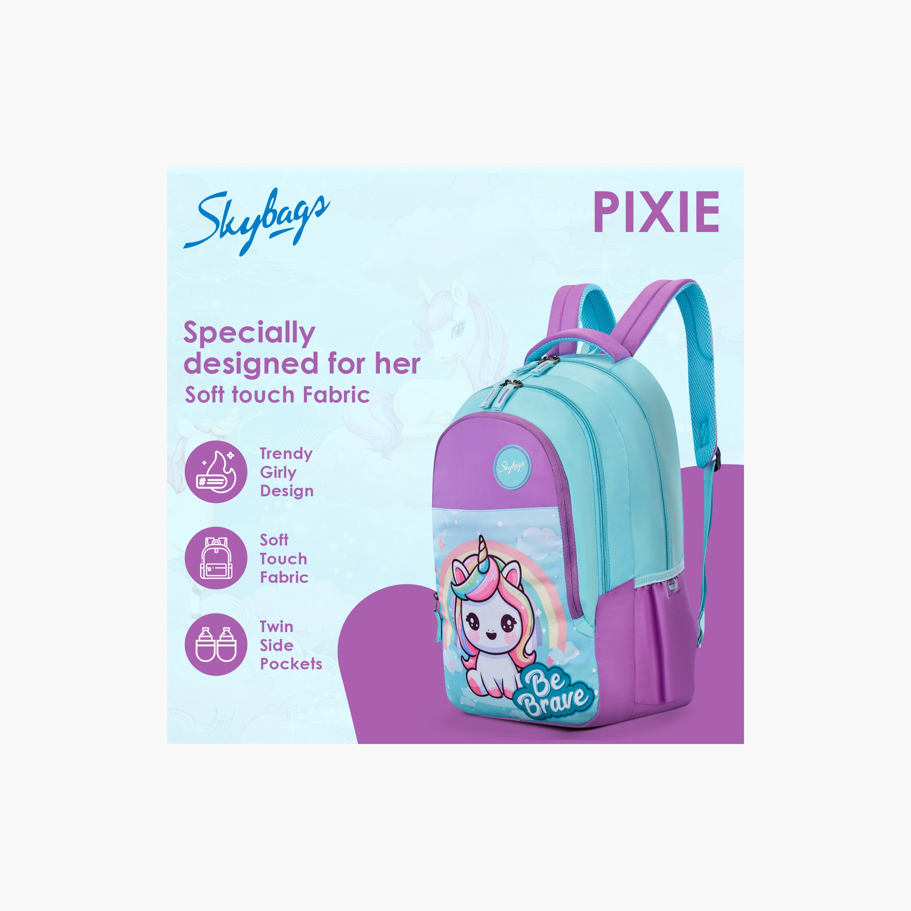 Skybags 36 L Backpack, Polyester, Adjustable Shoulder Strap | Pixie-02-school-bagsandbackpacks-backpacks-image-4