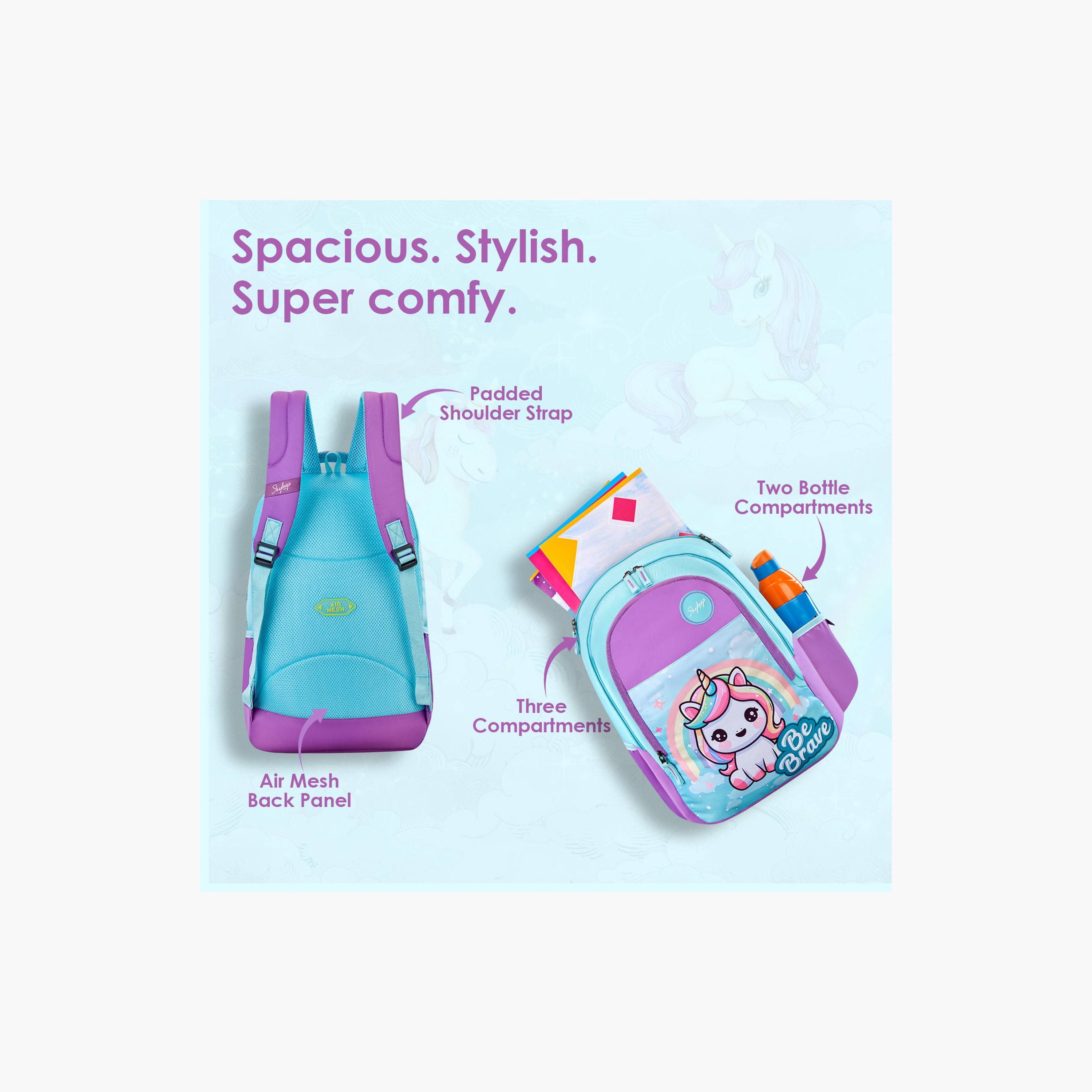 Skybags 36 L Backpack, Polyester, Adjustable Shoulder Strap | Pixie-02-school-bagsandbackpacks-backpacks-image-5