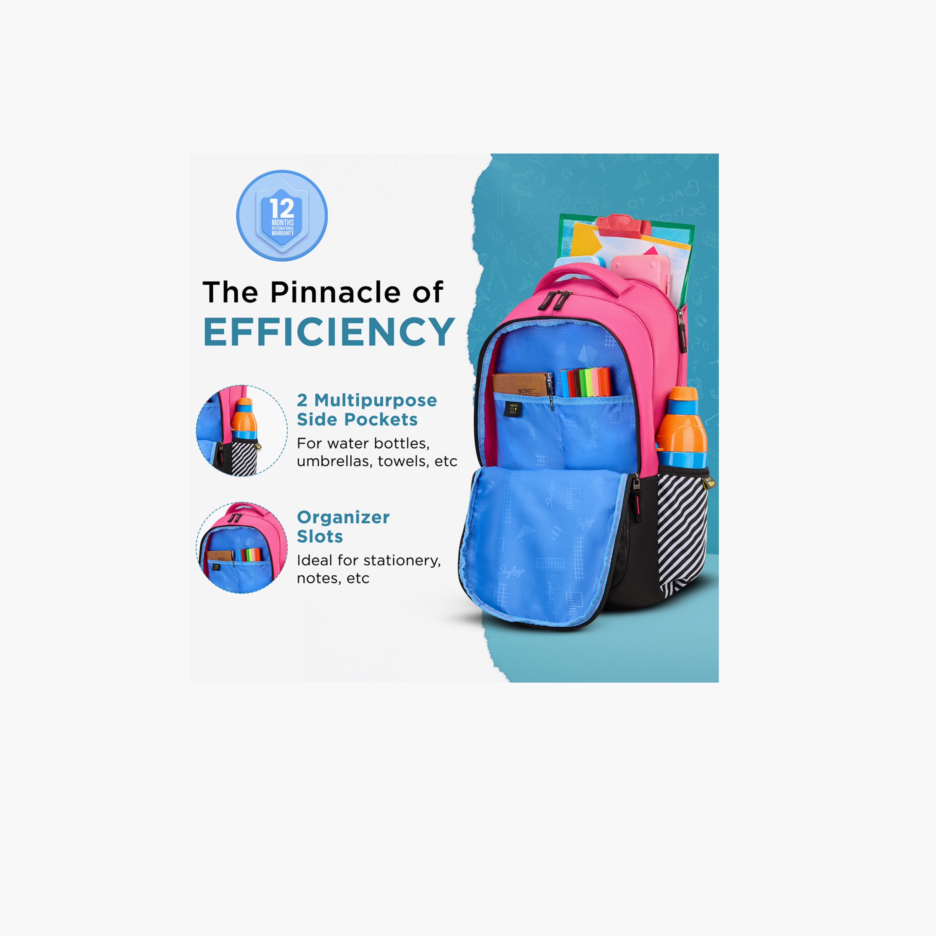 Skybags 38 L Backpack, Polyester, Adjustable Shoulder Strap | Stash-01-school-bagsandbackpacks-backpacks-image-4
