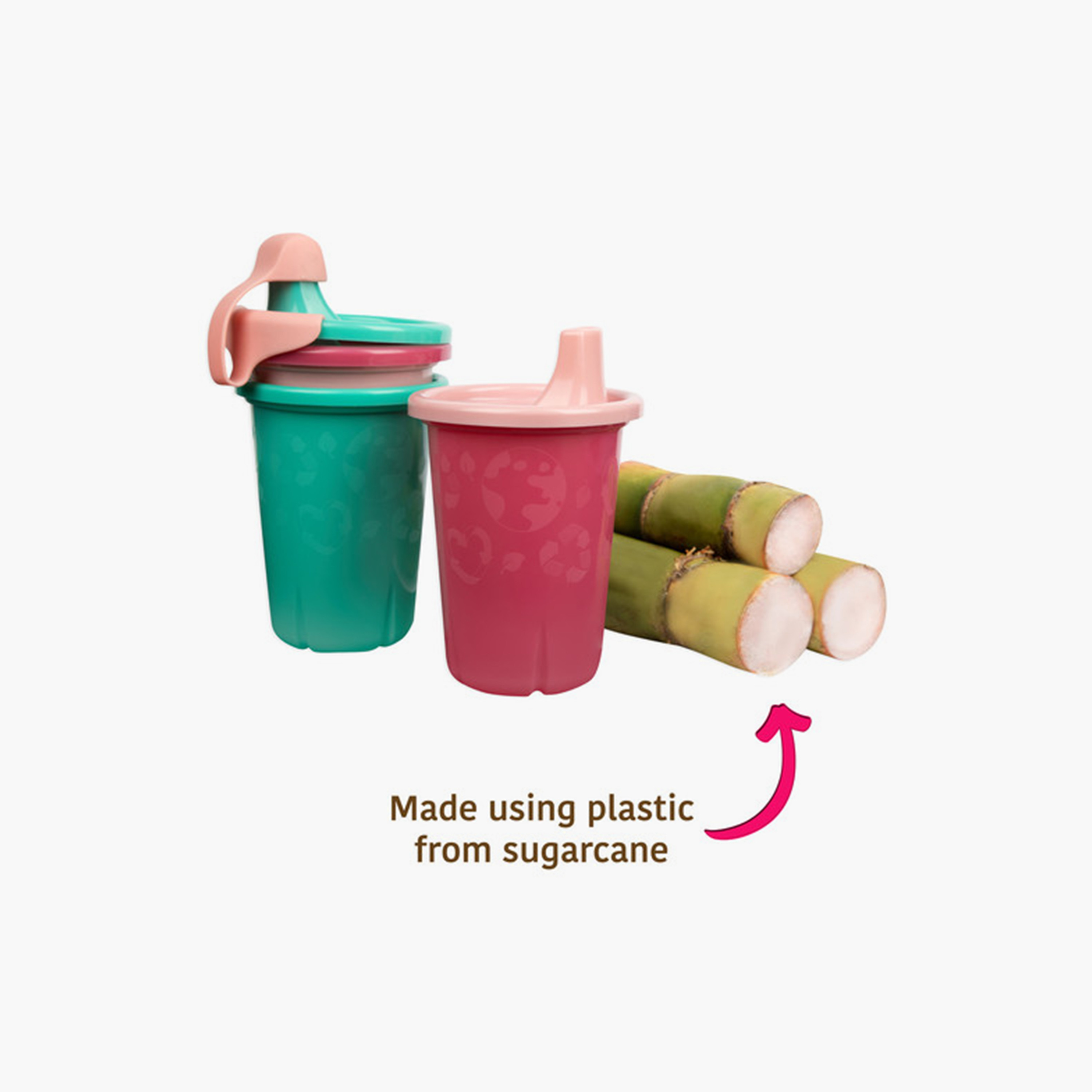 Pack of 3 The First Years GreenGrown Reusable Sippy Cup, 296 ml-baby-feeding-mealtimeessentials-image-13