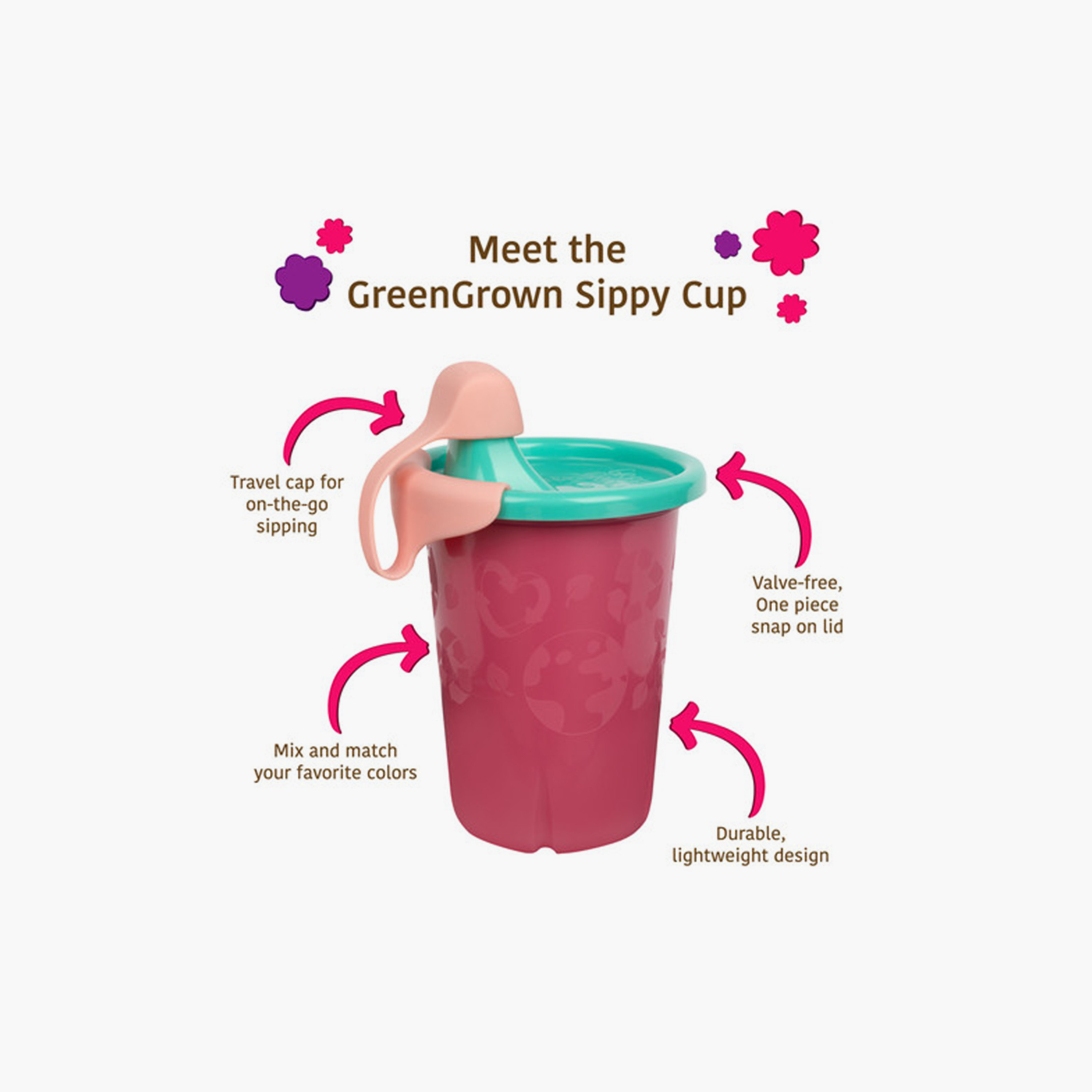 Pack of 3 The First Years GreenGrown Reusable Sippy Cup, 296 ml-baby-feeding-mealtimeessentials-image-7