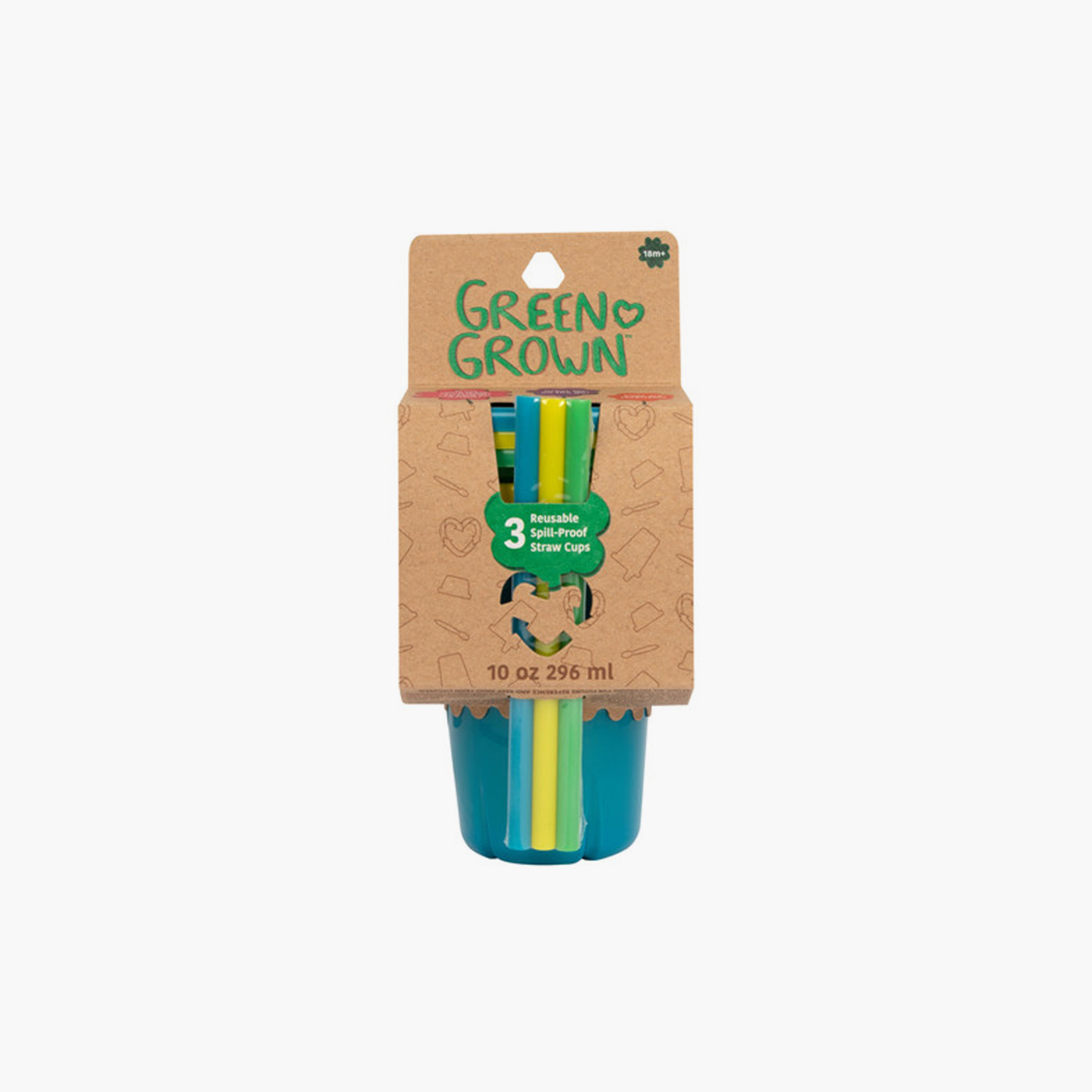 Pack of 3 The First Years GreenGrown Reusable Straw Cup, 296 ml-baby-feeding-mealtimeessentials-image-11