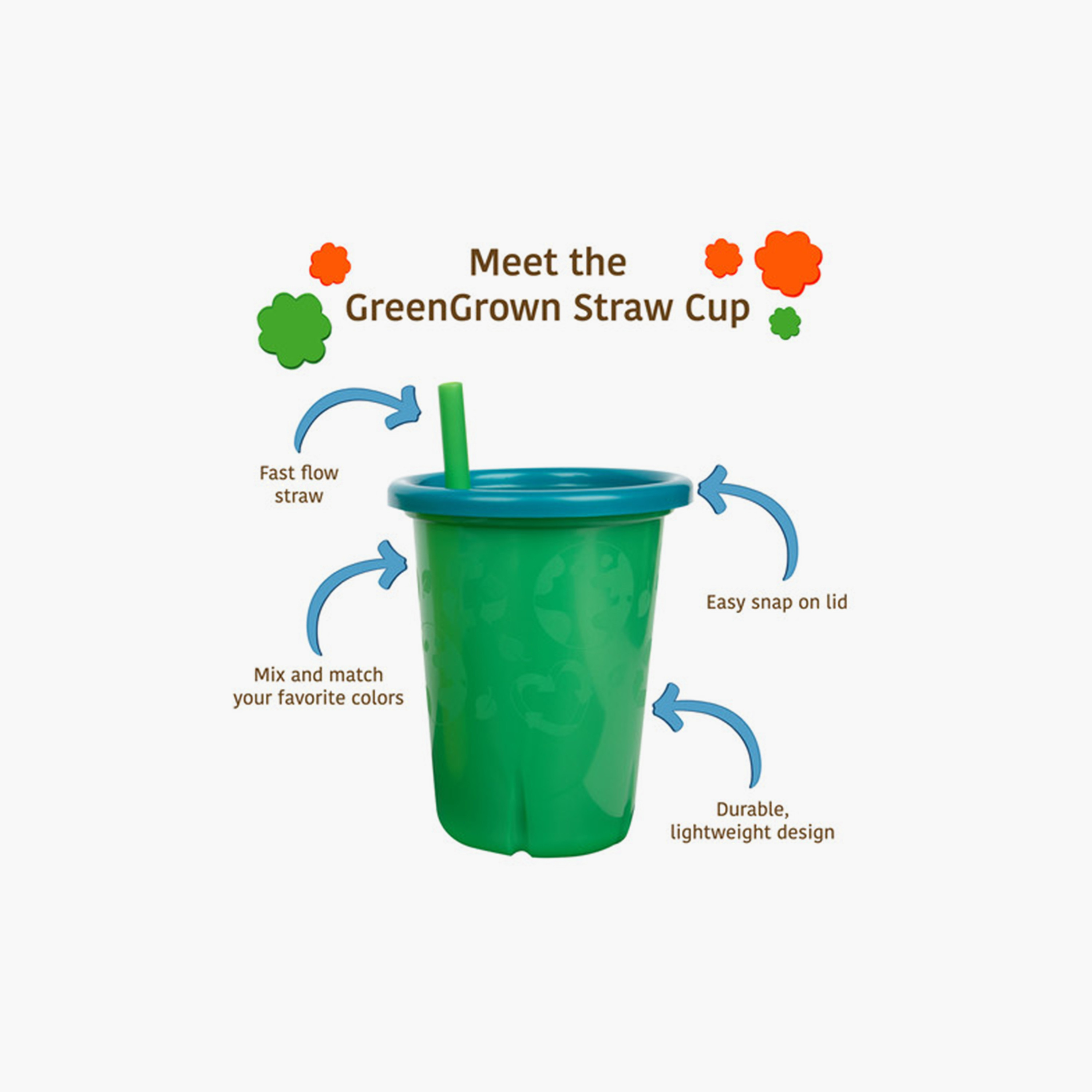 Pack of 3 The First Years GreenGrown Reusable Straw Cup, 296 ml-baby-feeding-mealtimeessentials-image-6