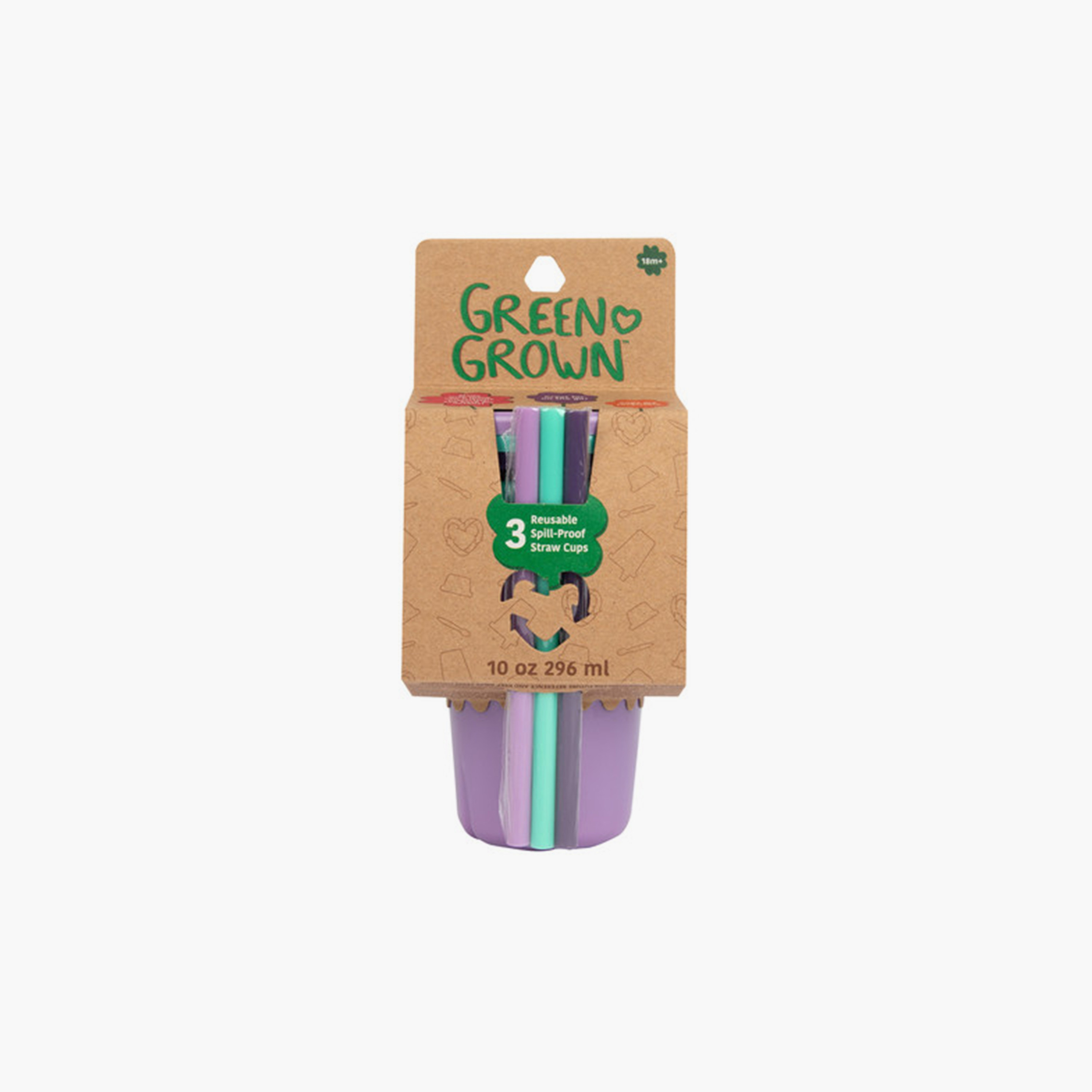Pack of 3 The First Years GreenGrown Reusable Straw Cup, 295 ml-baby-feeding-mealtimeessentials-image-3
