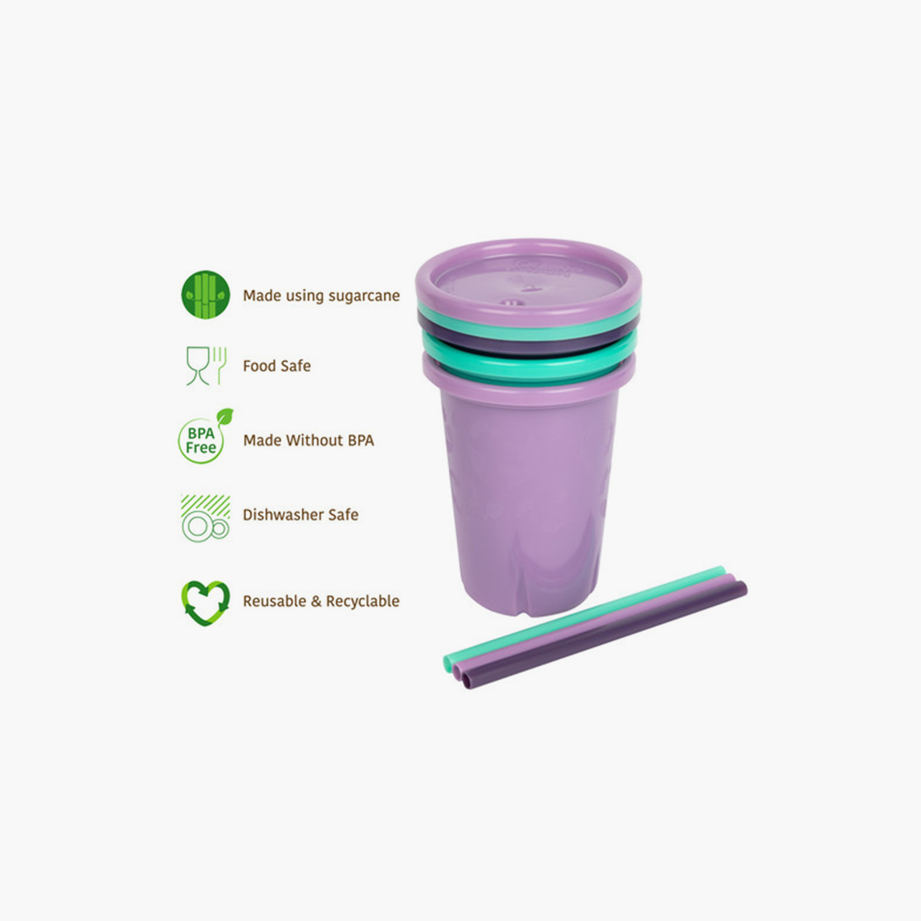 Pack of 3 The First Years GreenGrown Reusable Straw Cup, 295 ml-baby-feeding-mealtimeessentials-image-5