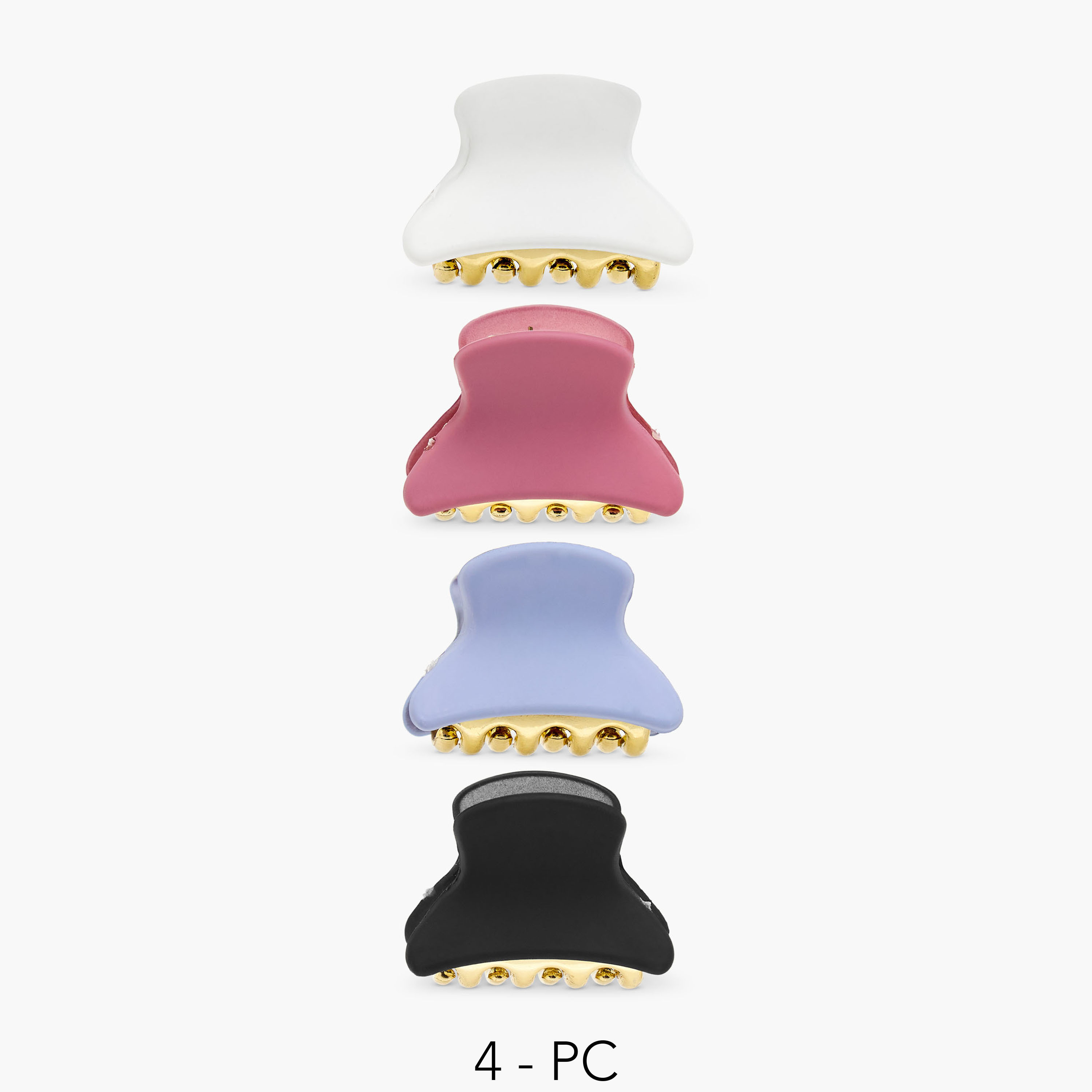 Charmz Girls Hair Clamp with Metallic Accent - Set of 4-girls-accessories-hairaccessories-image-1