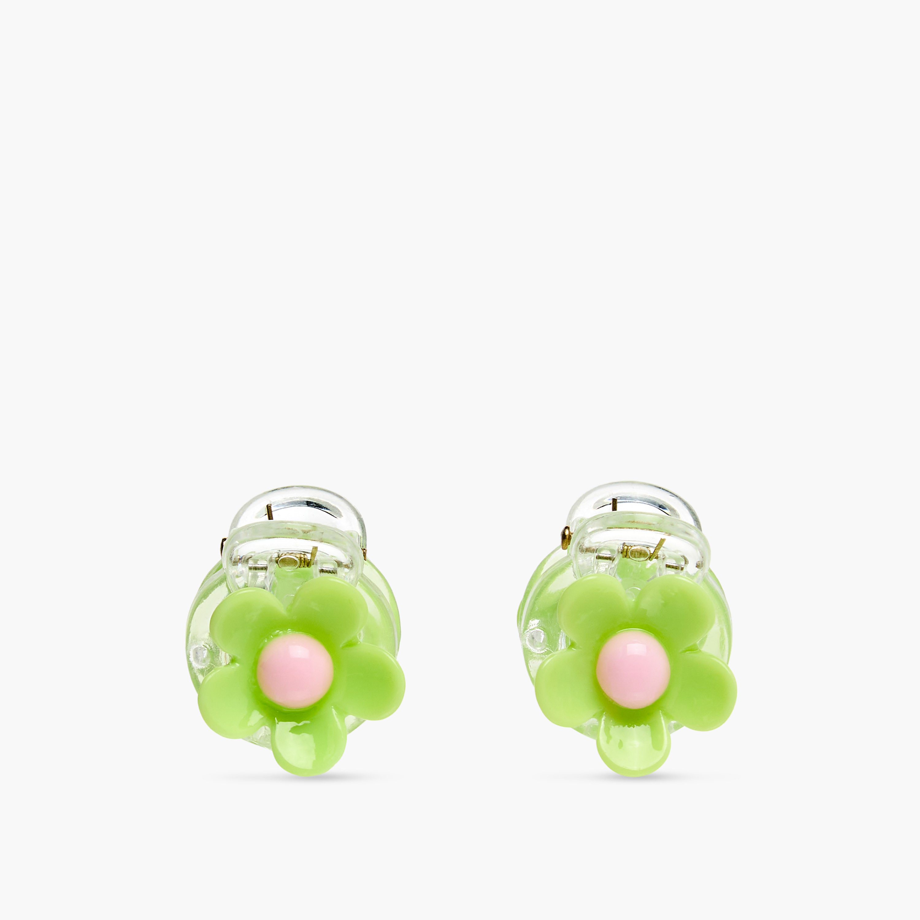 مشابك شعر بتصميم زهرة للبنات من تشارمز - طقم 10 قطع-girls-accessories-hairaccessories-image-2