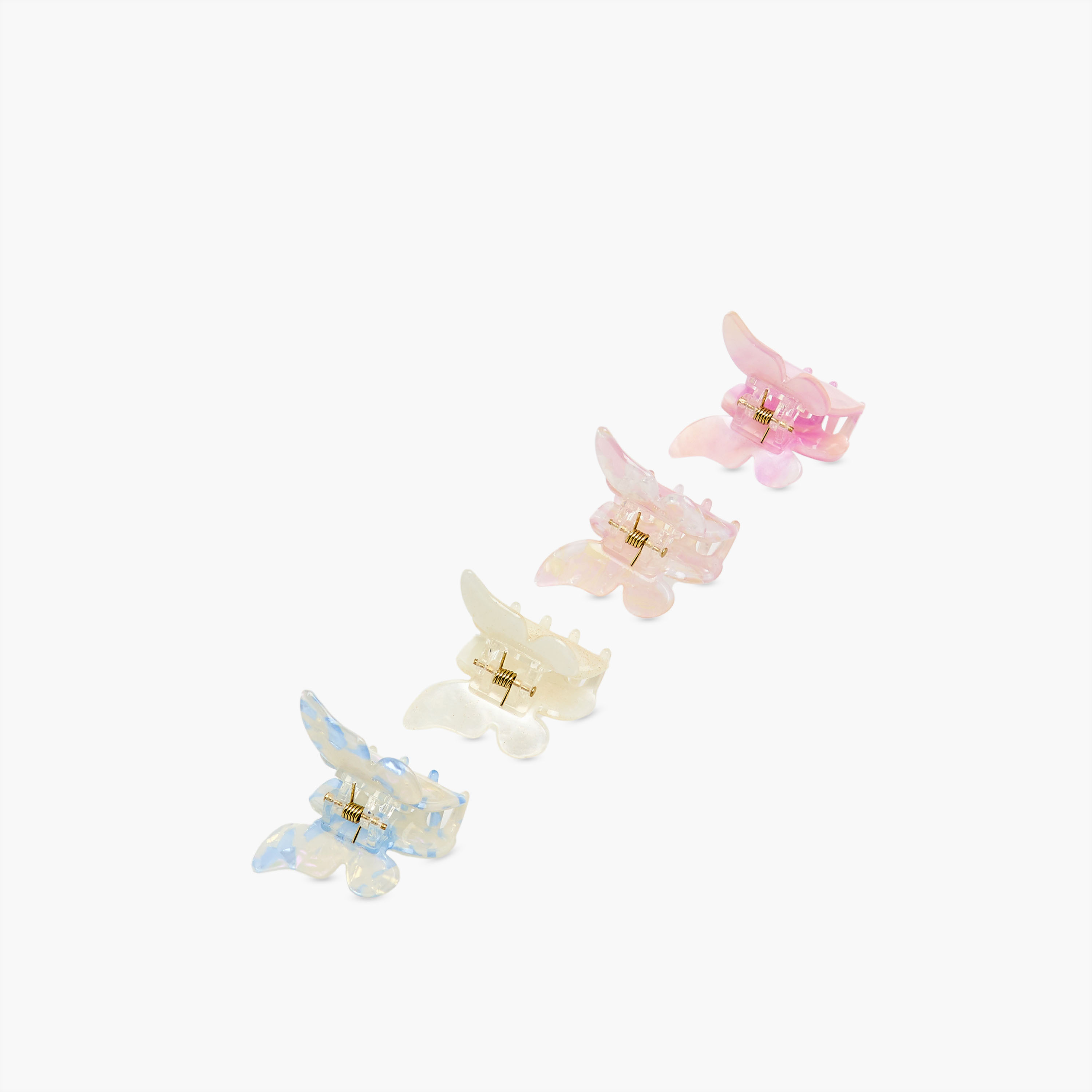 مشابك شعر بتصميم فراشة للبنات من تشارمز - طقم 4 قطع-girls-accessories-hairaccessories-image-6