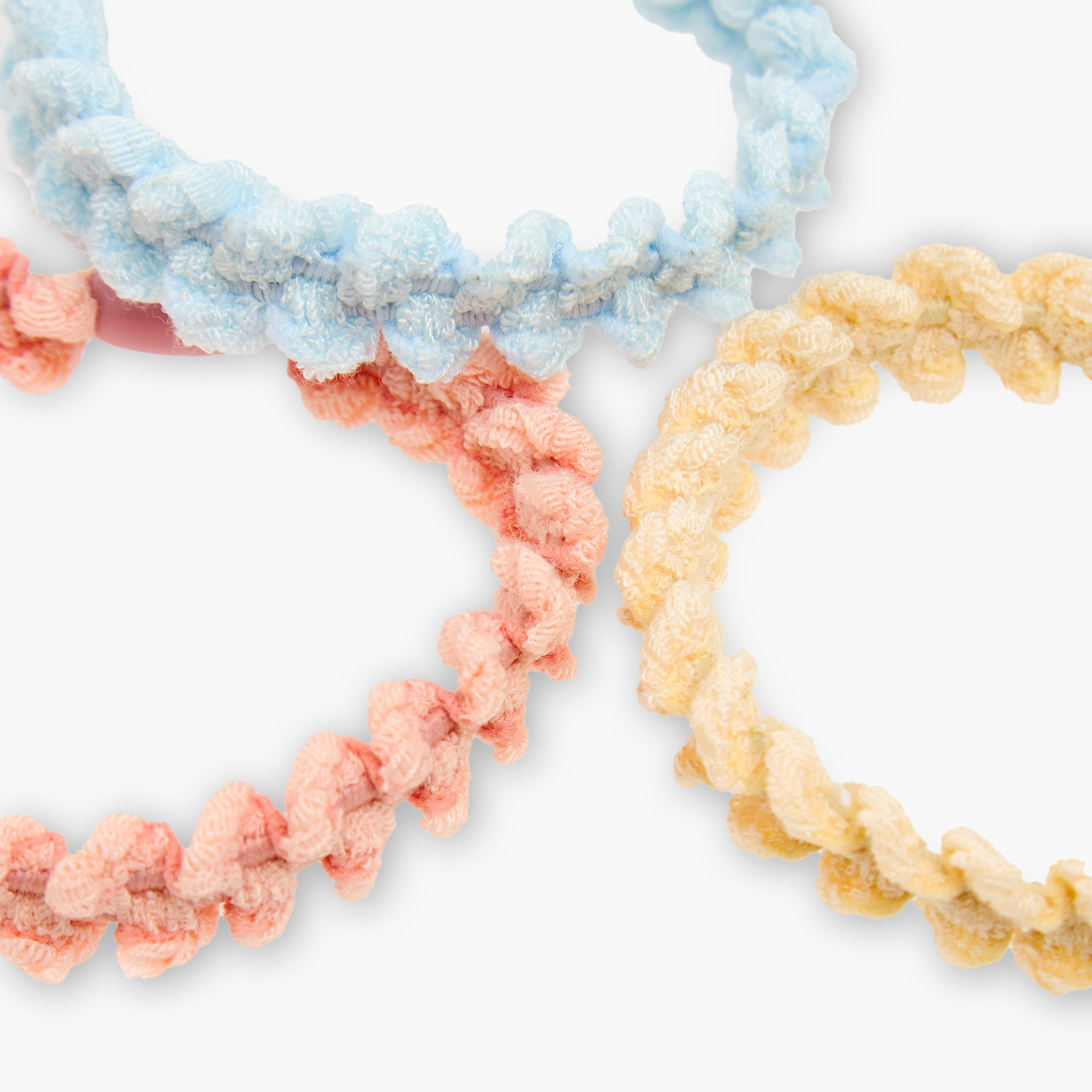 Charmz Girls Hair Tie with Braid Accent - Polyester - Set of 5-girls-accessories-hairaccessories-image-5
