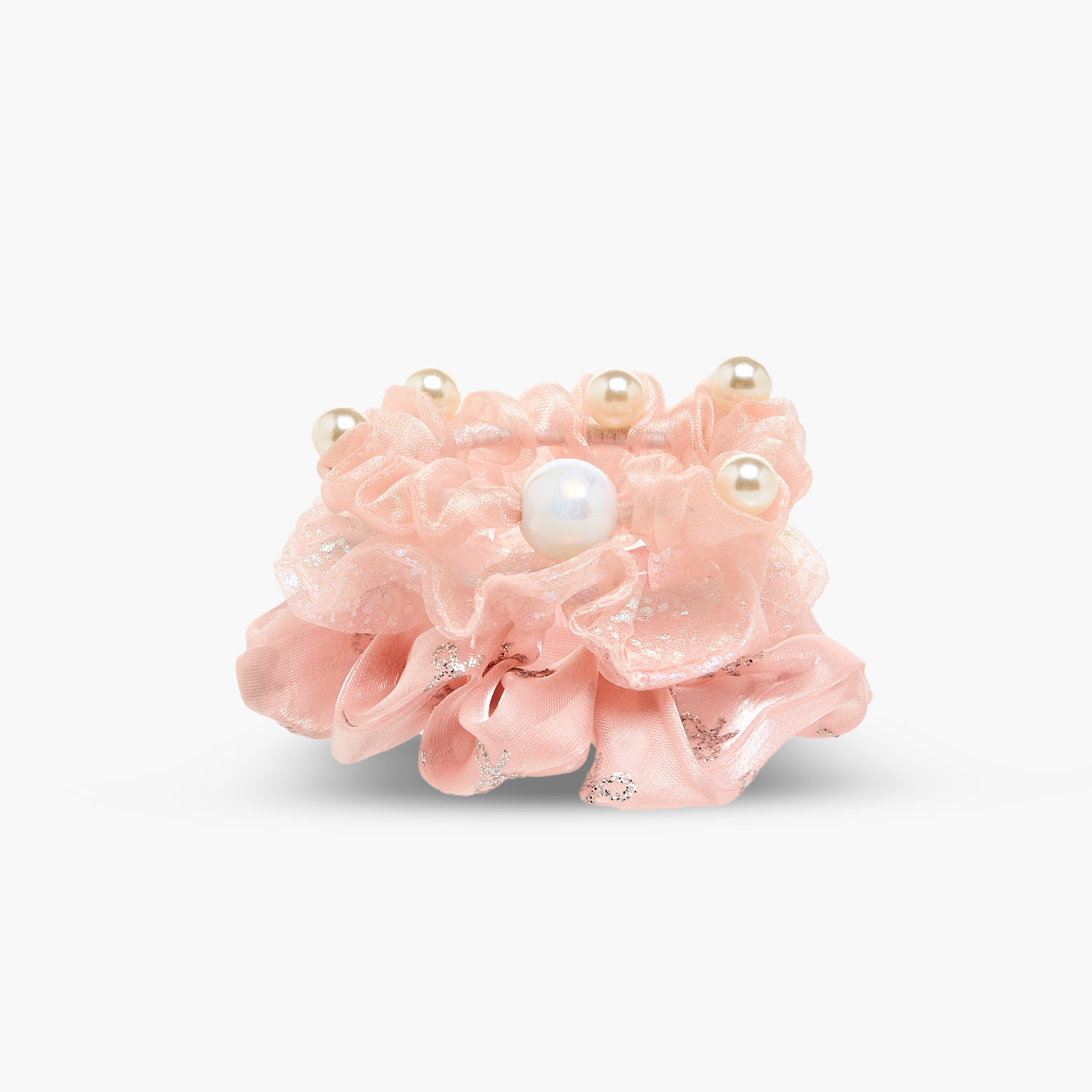 Charmz Girls Hair Scrunchie with Elastic - Polyester - Set of 3-girls-accessories-hairaccessories-image-2