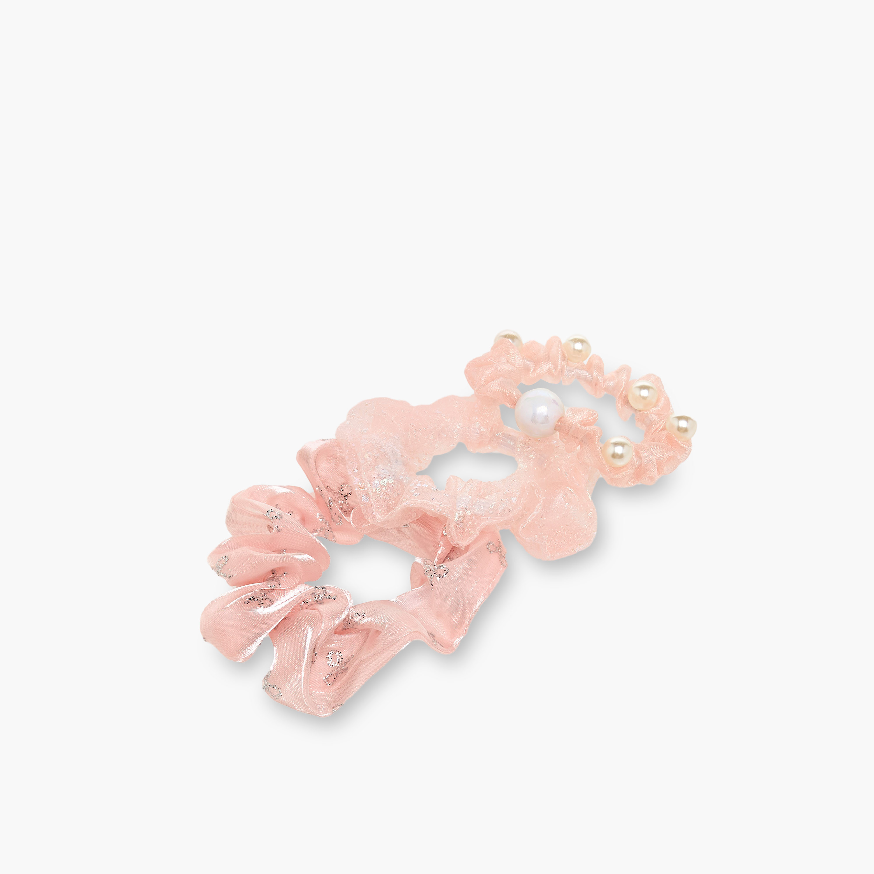 Charmz Girls Hair Scrunchie with Elastic - Polyester - Set of 3-girls-accessories-hairaccessories-image-3