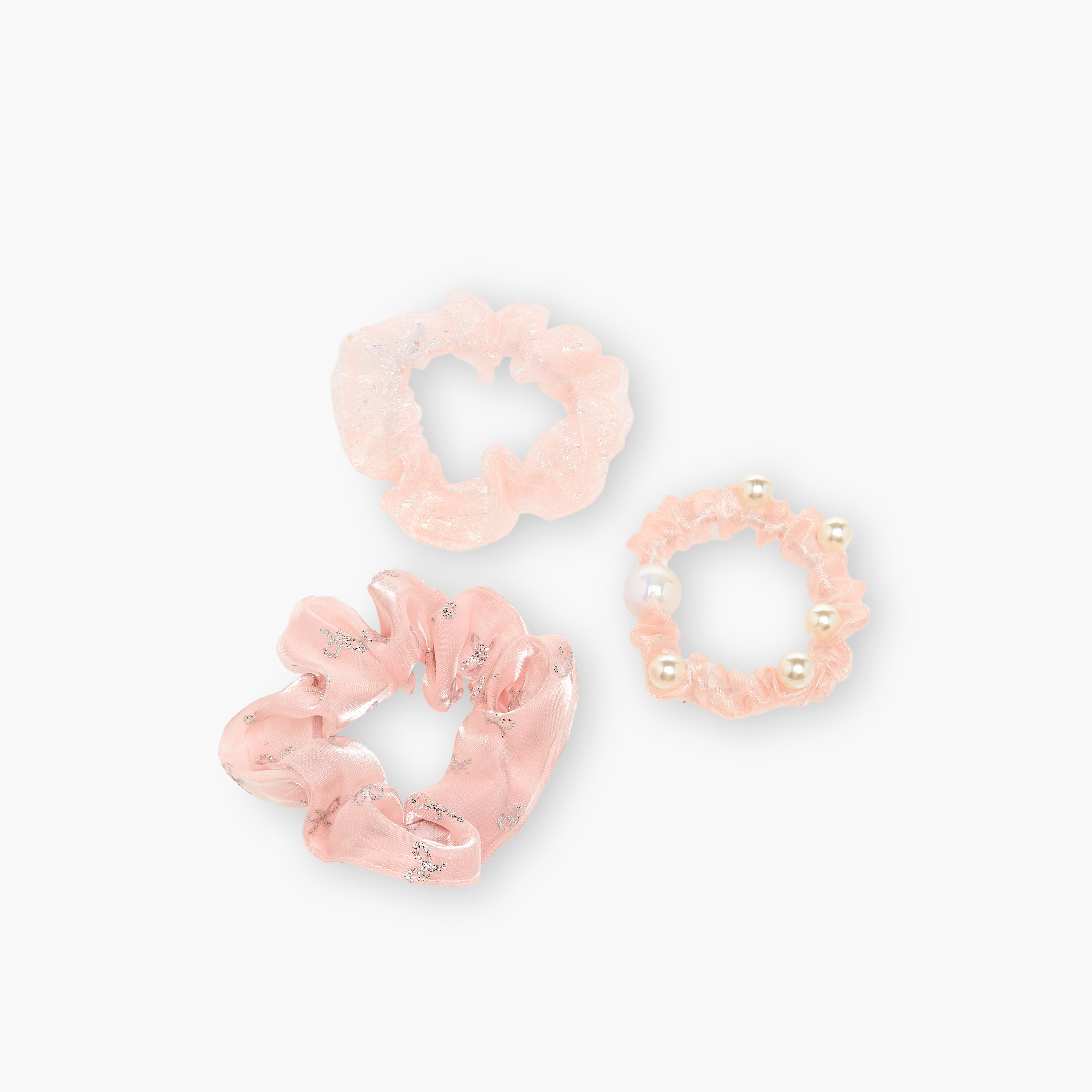 Charmz Girls Hair Scrunchie with Elastic - Polyester - Set of 3-girls-accessories-hairaccessories-image-4