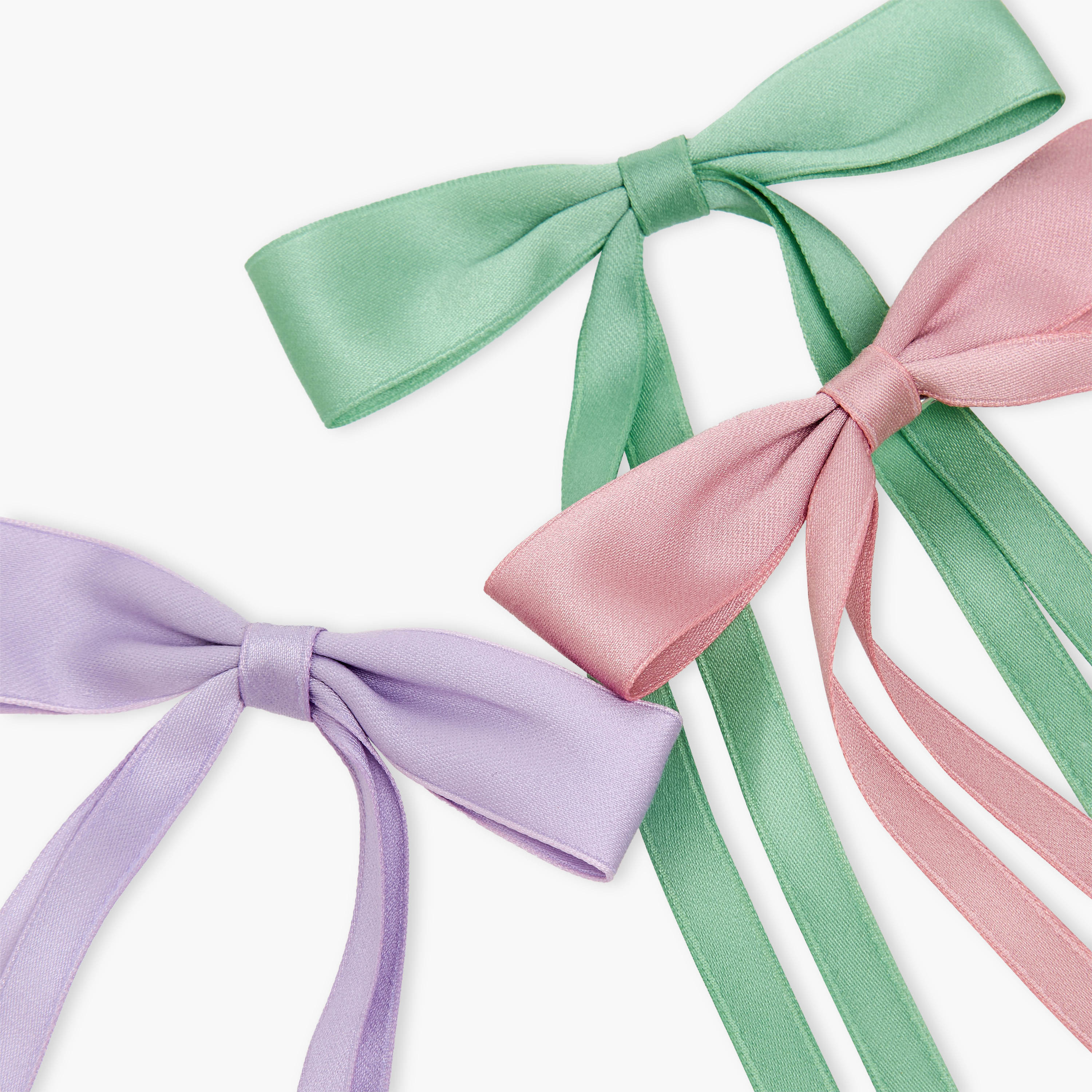 Charmz Girls Hair Clip with Bow Accent - Polyester - Set of 3-girls-accessories-hairaccessories-image-7