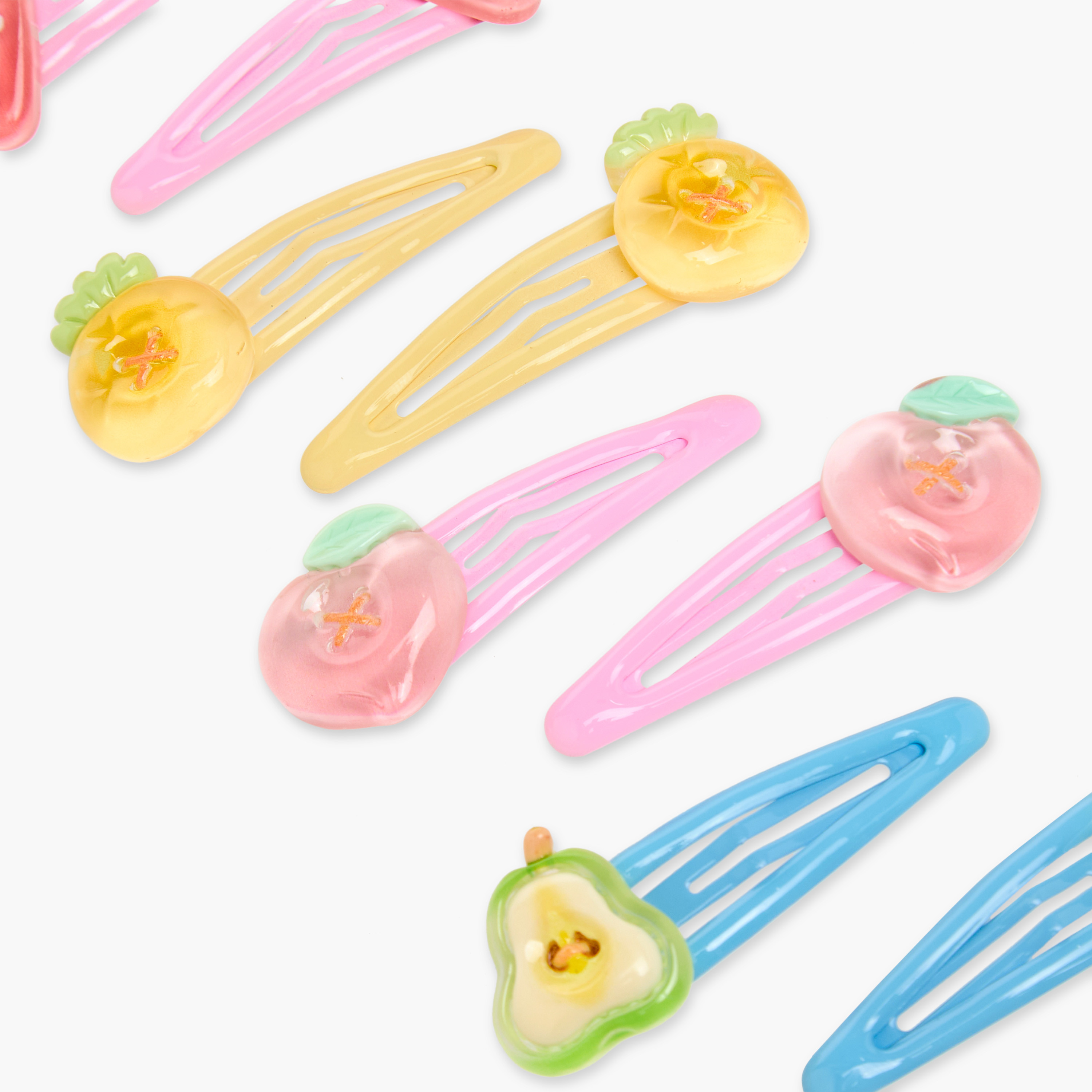 مشبك شعر بتزيينات فواكه للبنات من تشارمز - طقم من 8 قطع-girls-accessories-hairaccessories-image-3