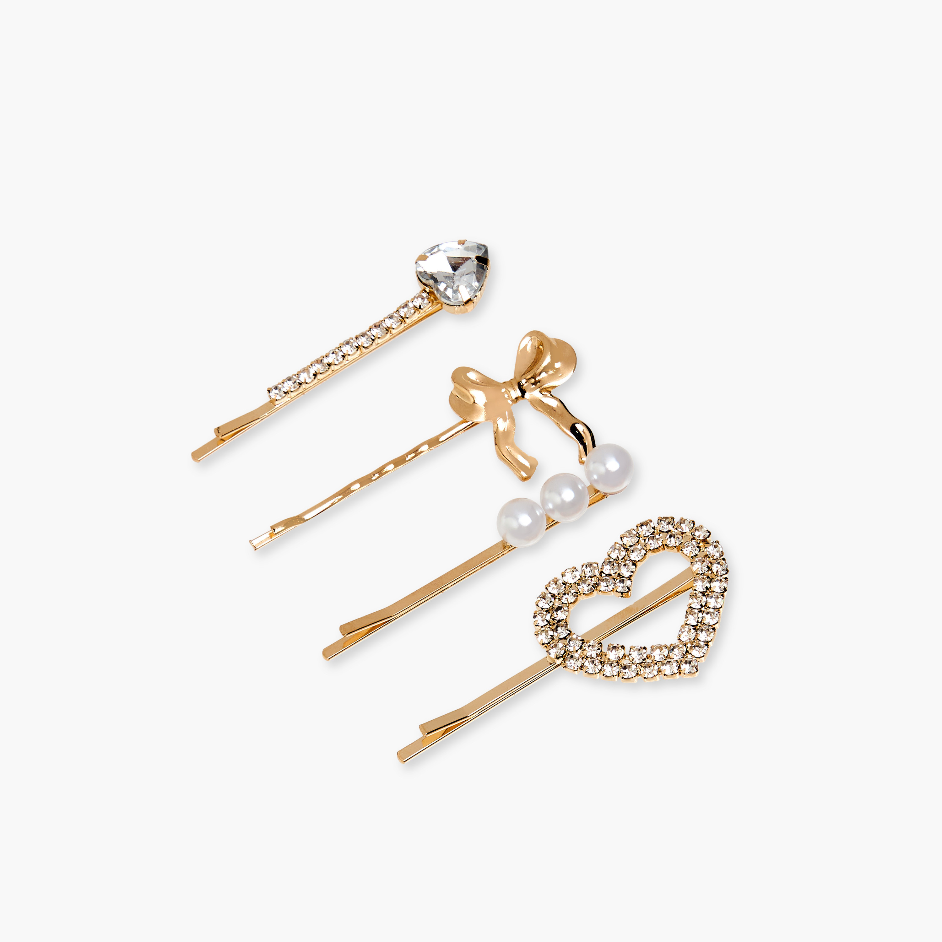 Charmz Girls Hairpin with Embellished Detail - Set of 4-girls-accessories-hairaccessories-image-2