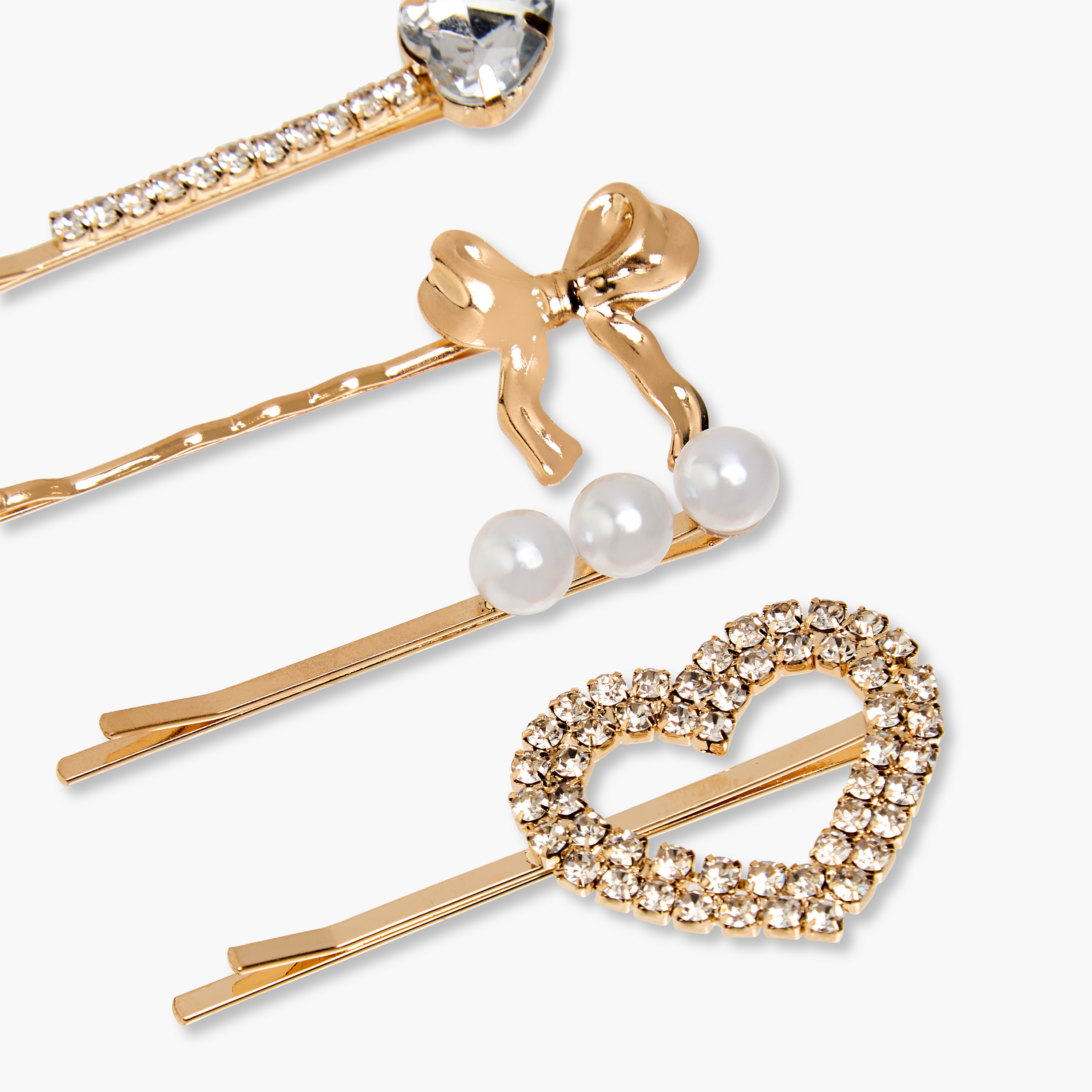 Charmz Girls Hairpin with Embellished Detail - Set of 4-girls-accessories-hairaccessories-image-3