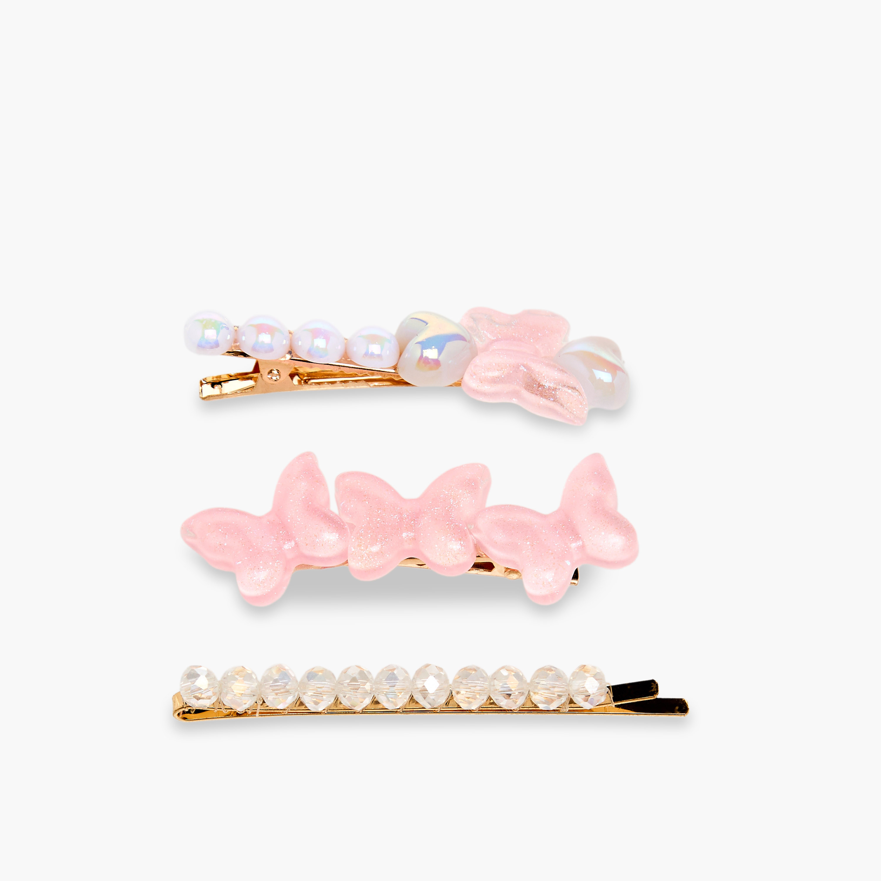 Charmz Girls Hair Clip with Embellished Detail - Set of 3-girls-accessories-hairaccessories-image-2