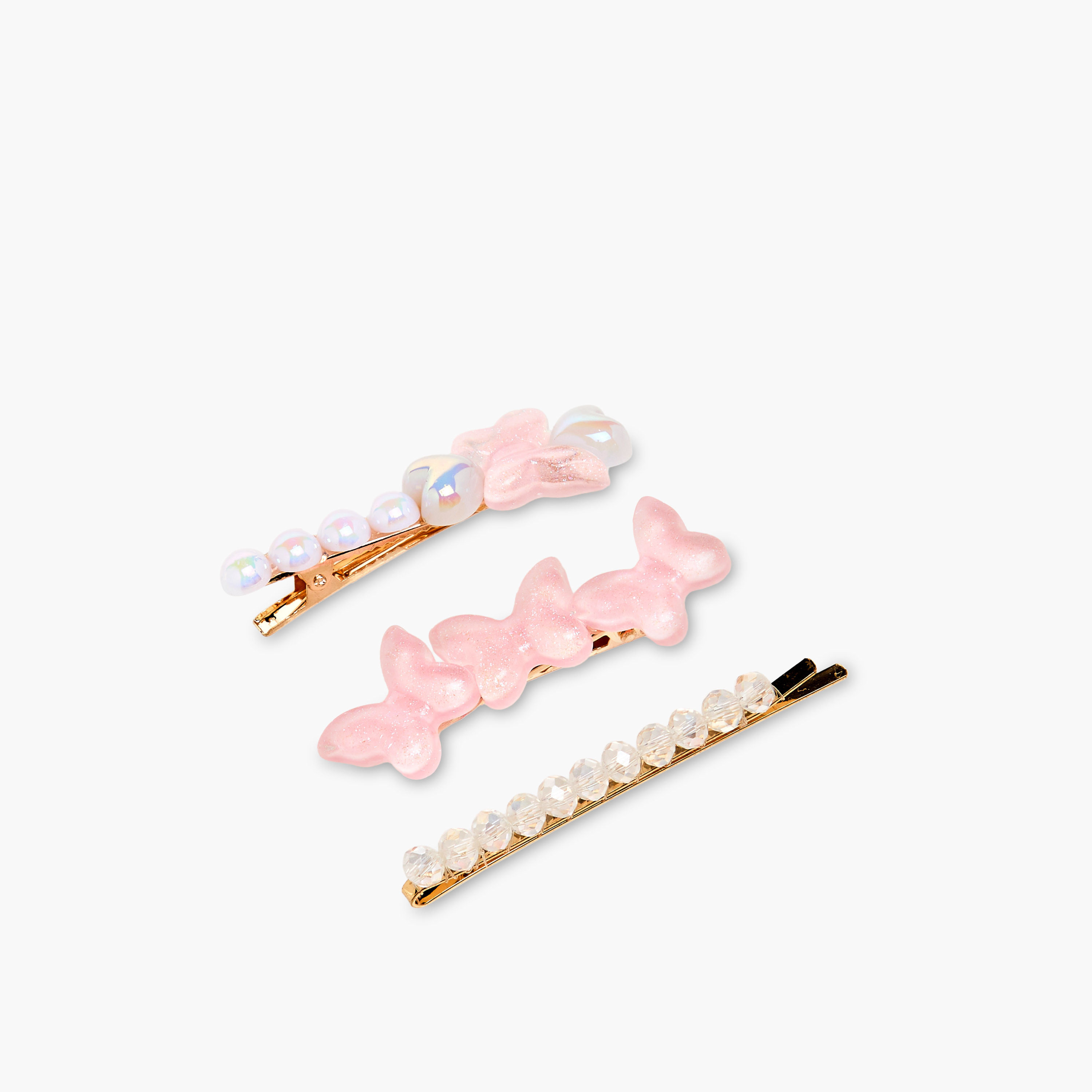 Charmz Girls Hair Clip with Embellished Detail - Set of 3-girls-accessories-hairaccessories-image-4