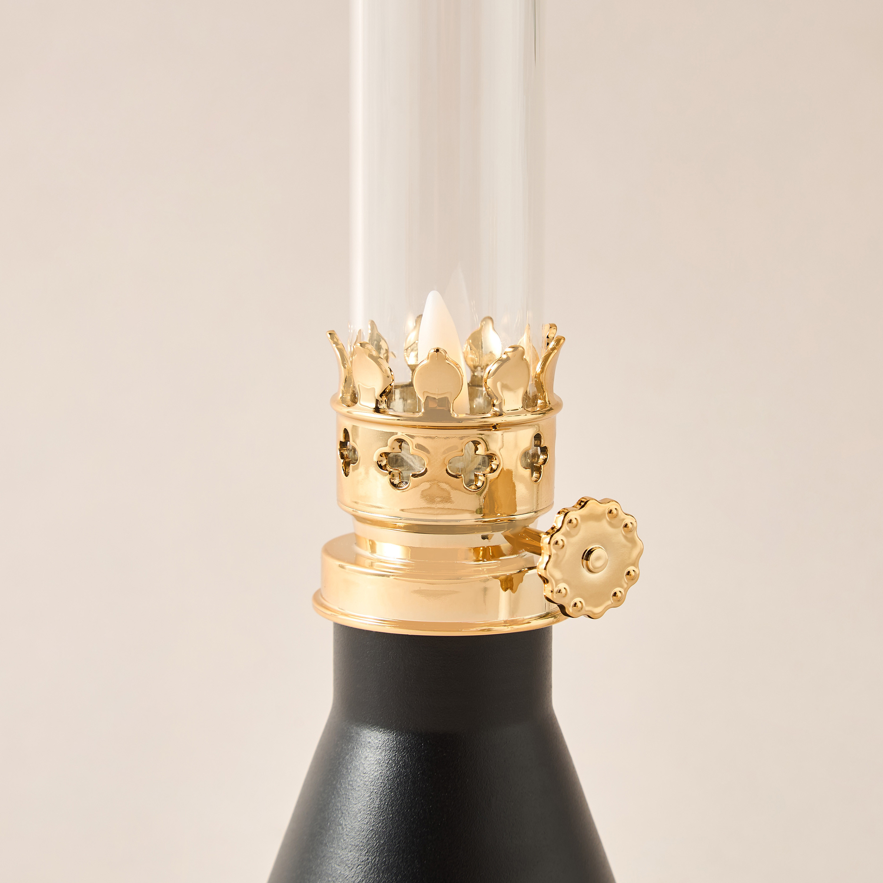 LED Moroccan Flame Lantern - 13x13x22 cms-household-homefragrance-candles-image-3