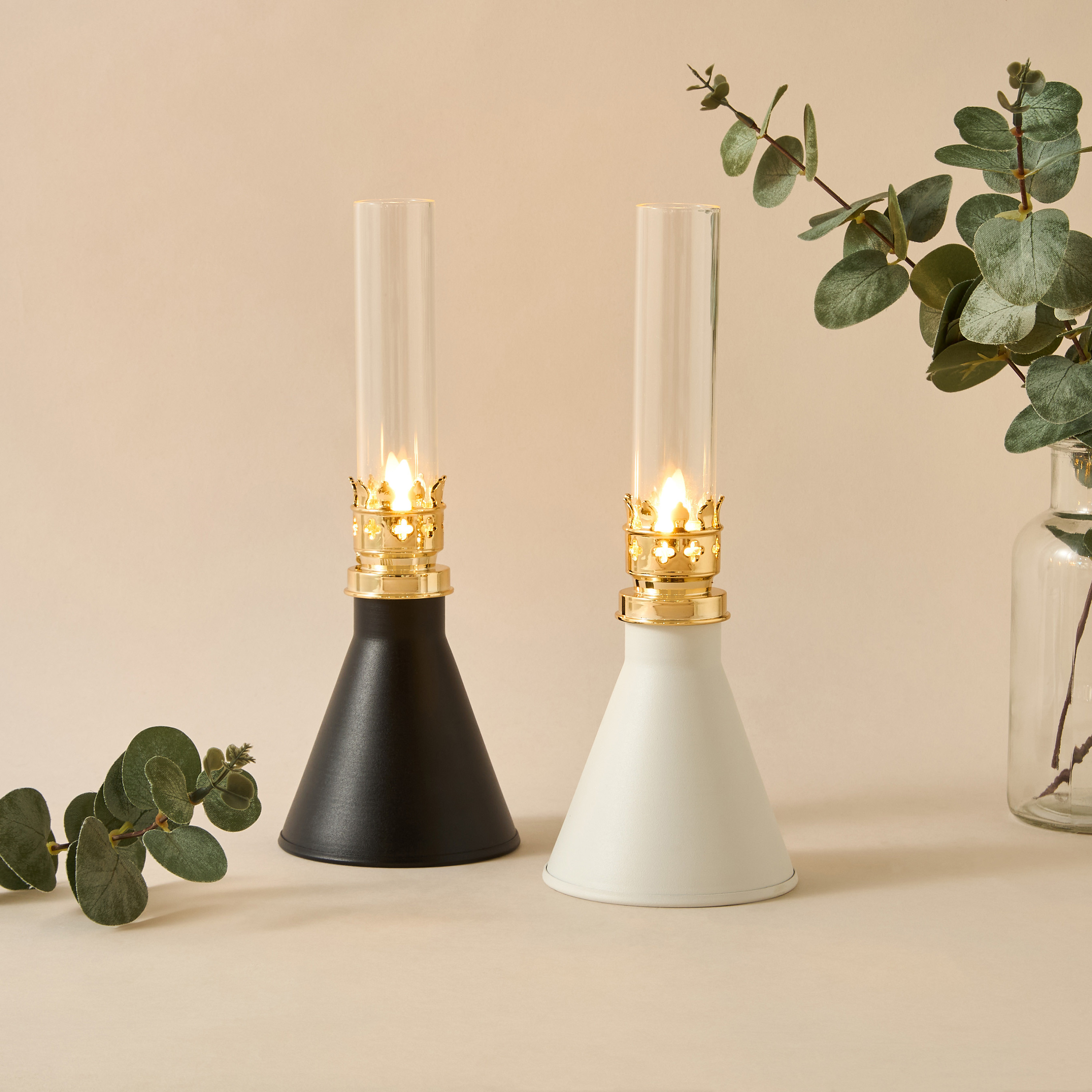 LED Moroccan Flame Lantern - 13x13x22 cms-household-homefragrance-candles-image-5