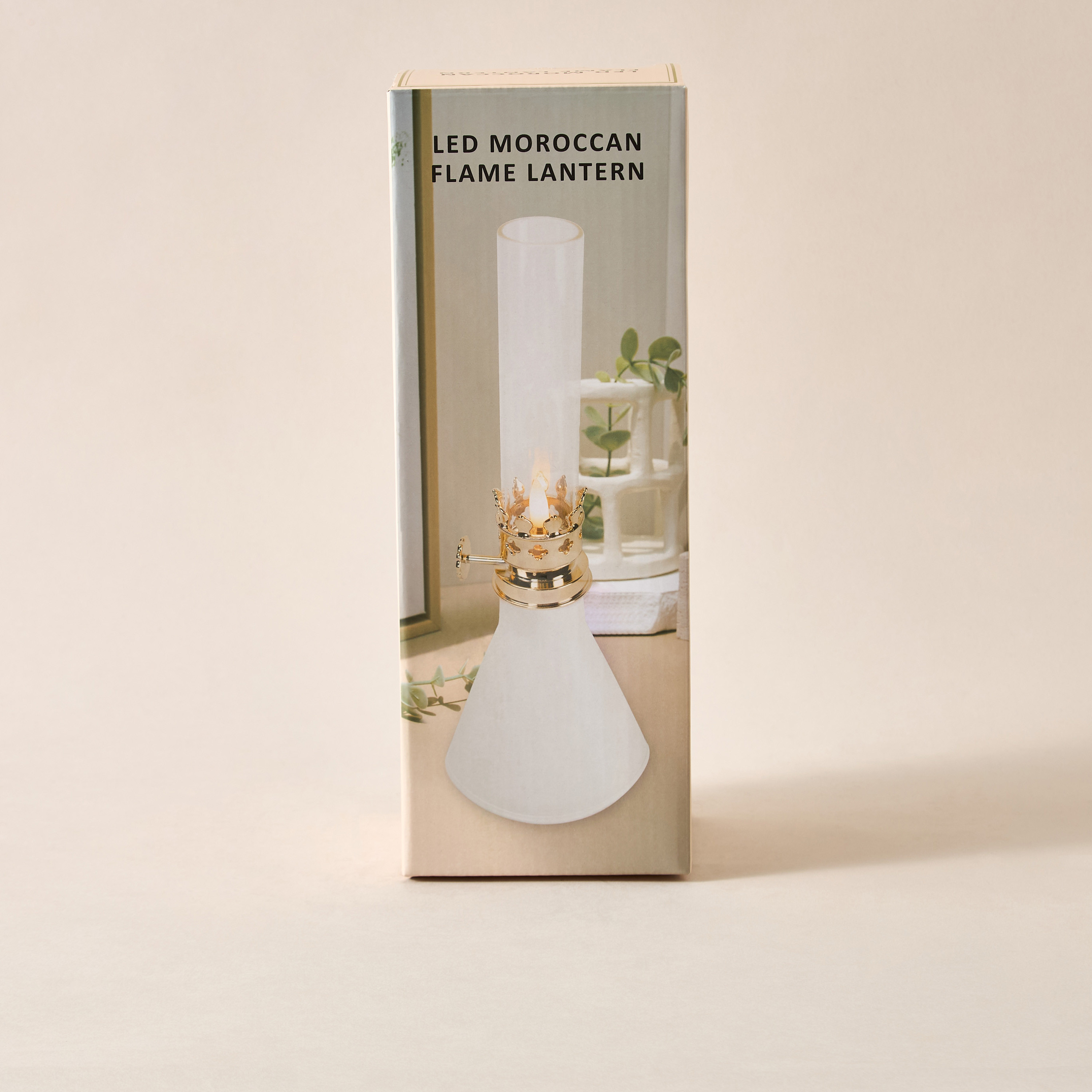 LED Moroccan Flame Lantern - 13x13x22 cms-household-homefragrance-candles-image-6