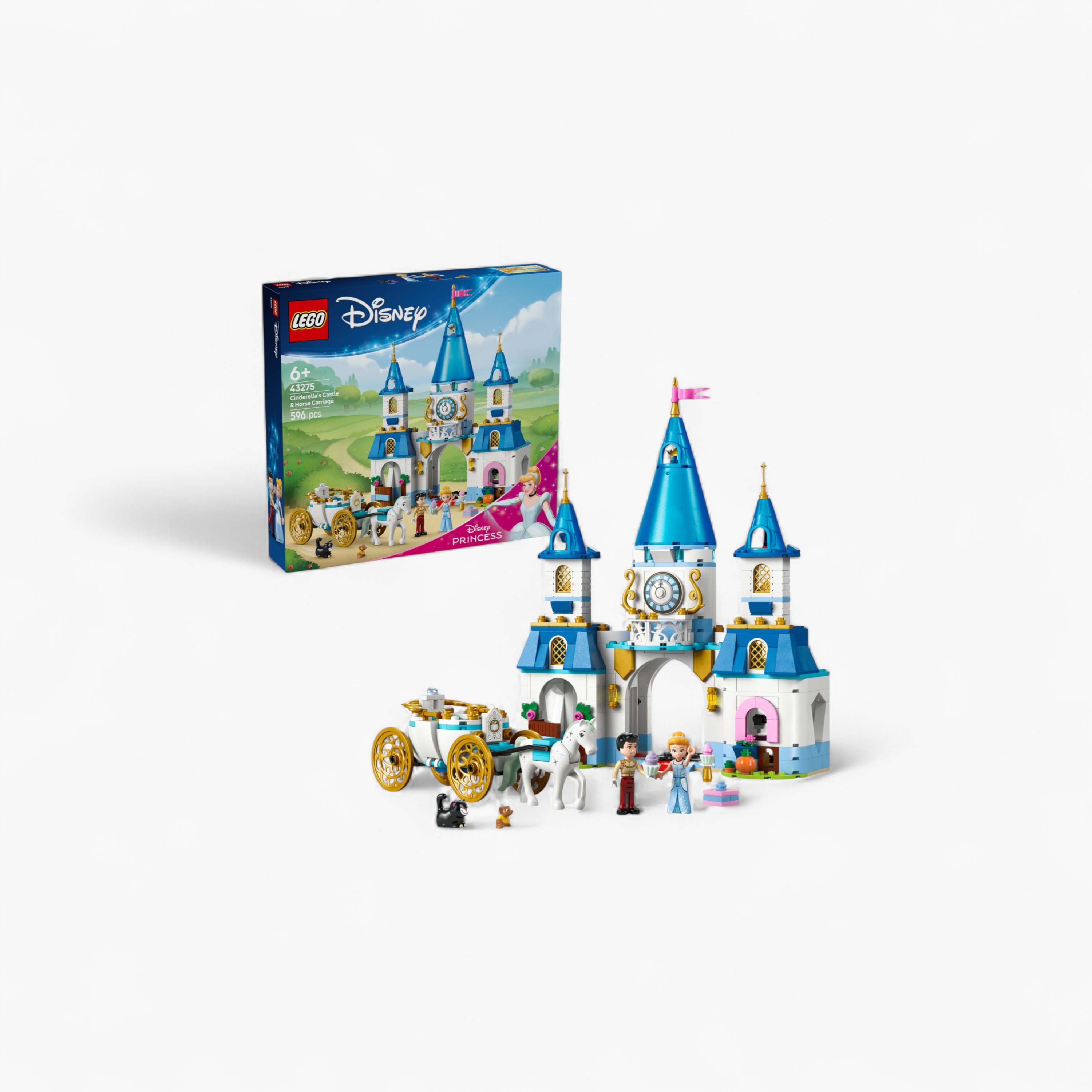 LEGO® ǀ Disney Princess Cinderella’s Castle & Horse Carriage Building Set 43275-toys-buildingblocks-blocks-image-1