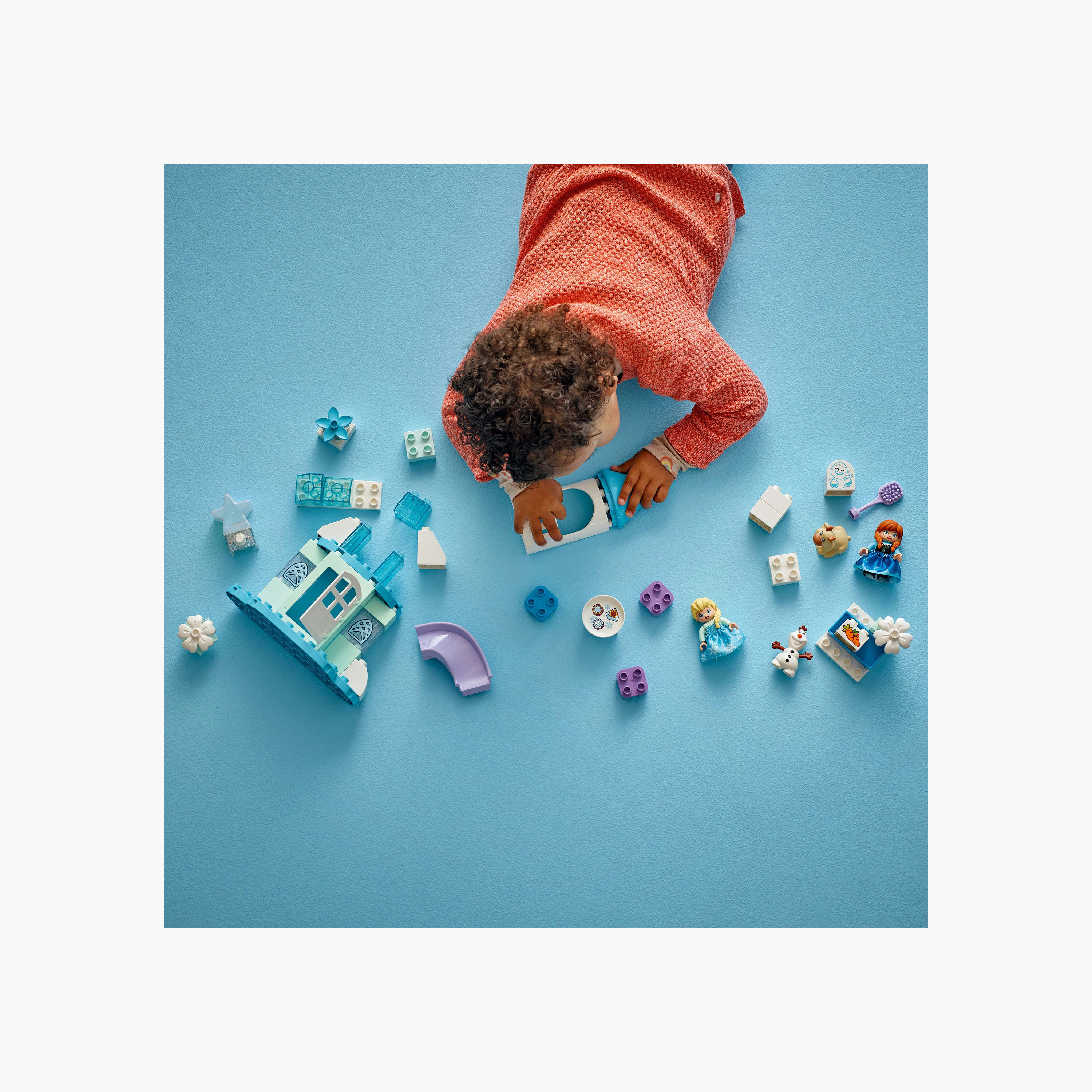 لعبة بناء قلعة فروزن لآنا وإلسا من ديزني للأطفال من ليجو® دوبلو®| 10455-toys-buildingblocks-blocks-image-5