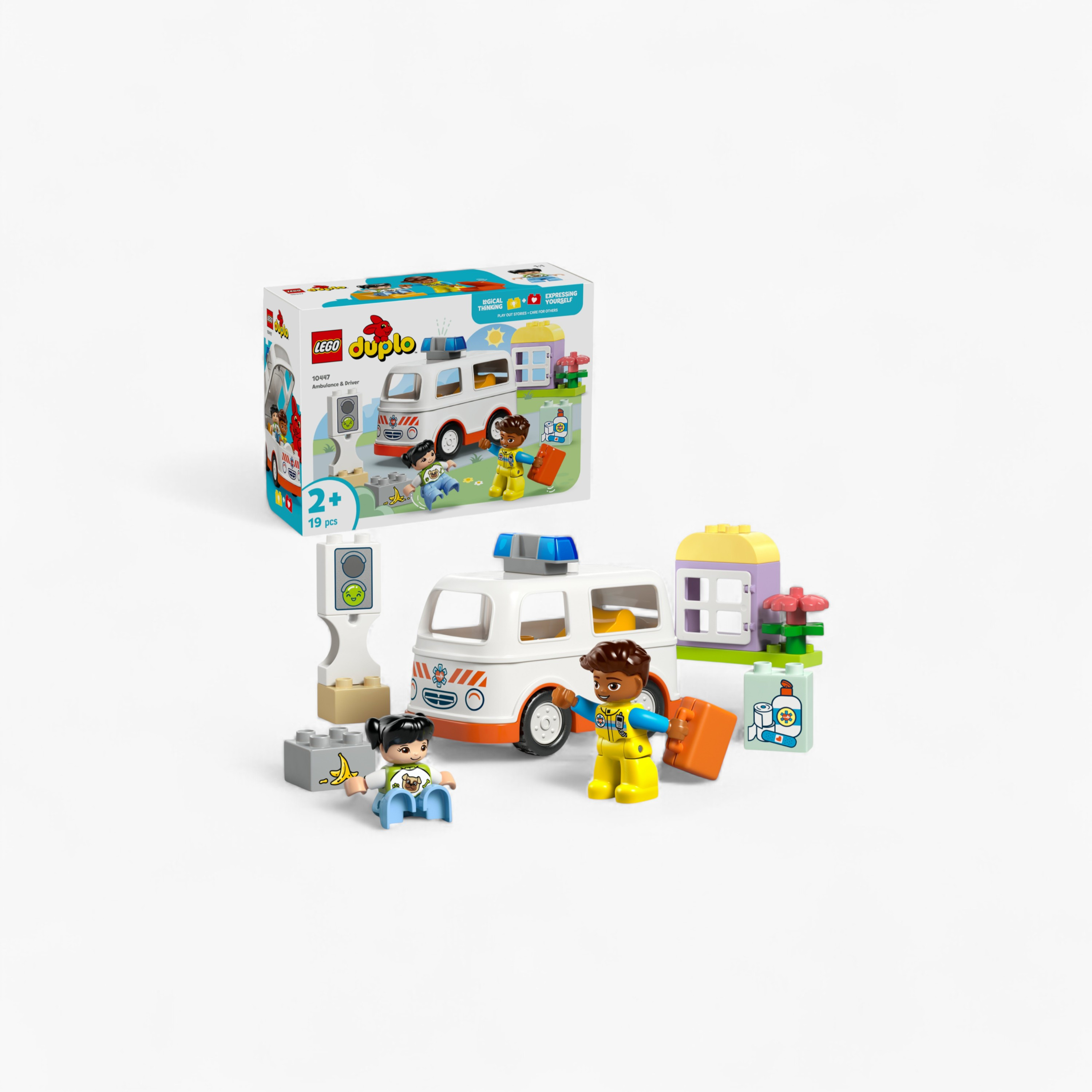 LEGO® DUPLO® Ambulance & Driver for Pretend Play 10447-toys-buildingblocks-blocks-image-1