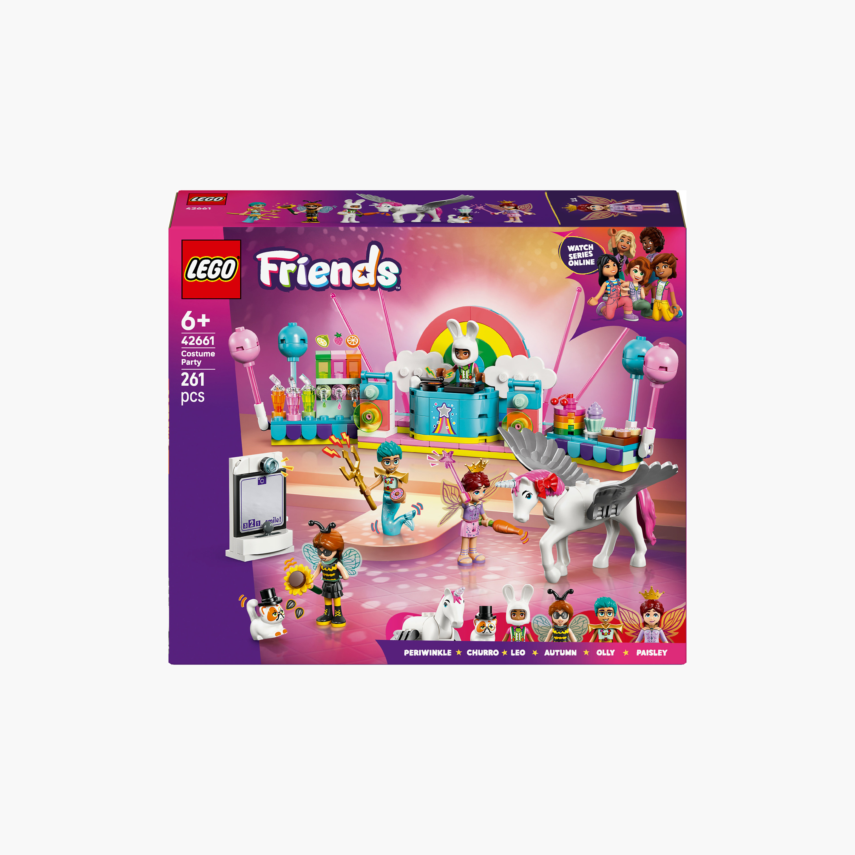 مجموعة بناء حفلة تنكّرية مع يونيكورن وجنية من ليجو® فريندز - 42661-toys-buildingblocks-blocks-image-1