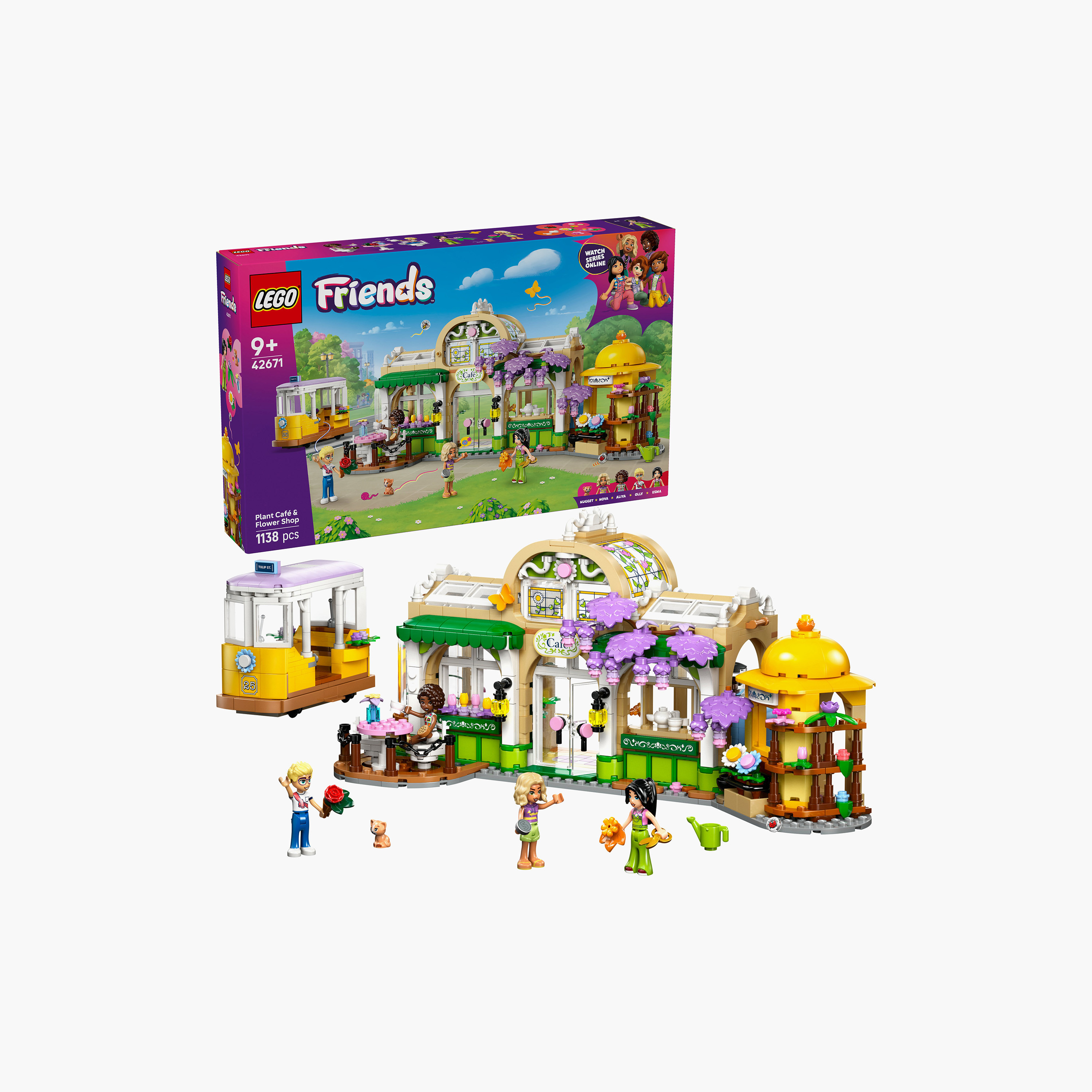 LEGO® Friends Plant Café & Flower Shop Building Kit Pretend-Play Set 42671-toys-buildingblocks-blocks-image-1