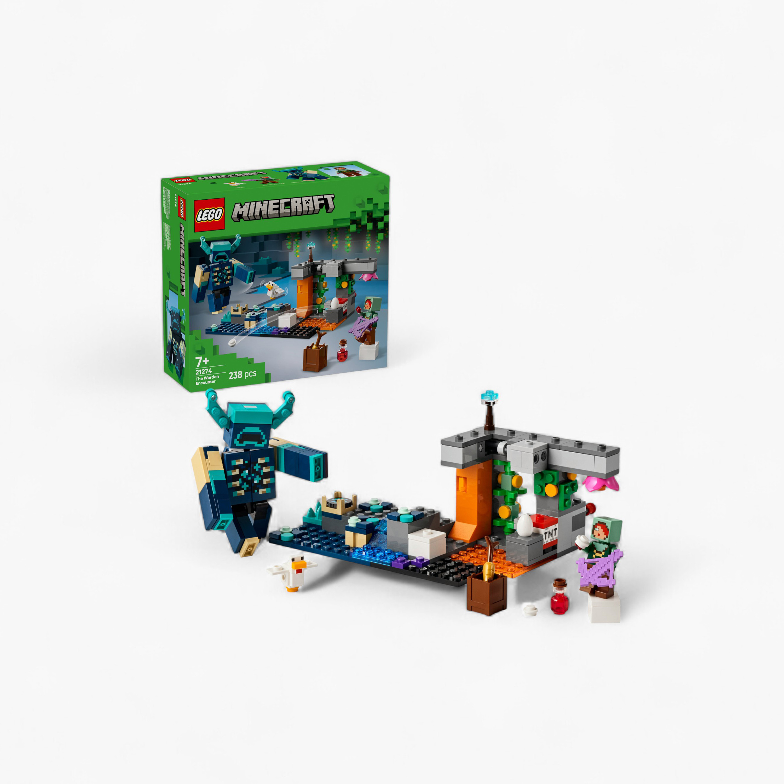 LEGO® Minecraft® The Warden Encounter Collectible Video Game Merch 21274-toys-buildingblocks-blocks-image-1