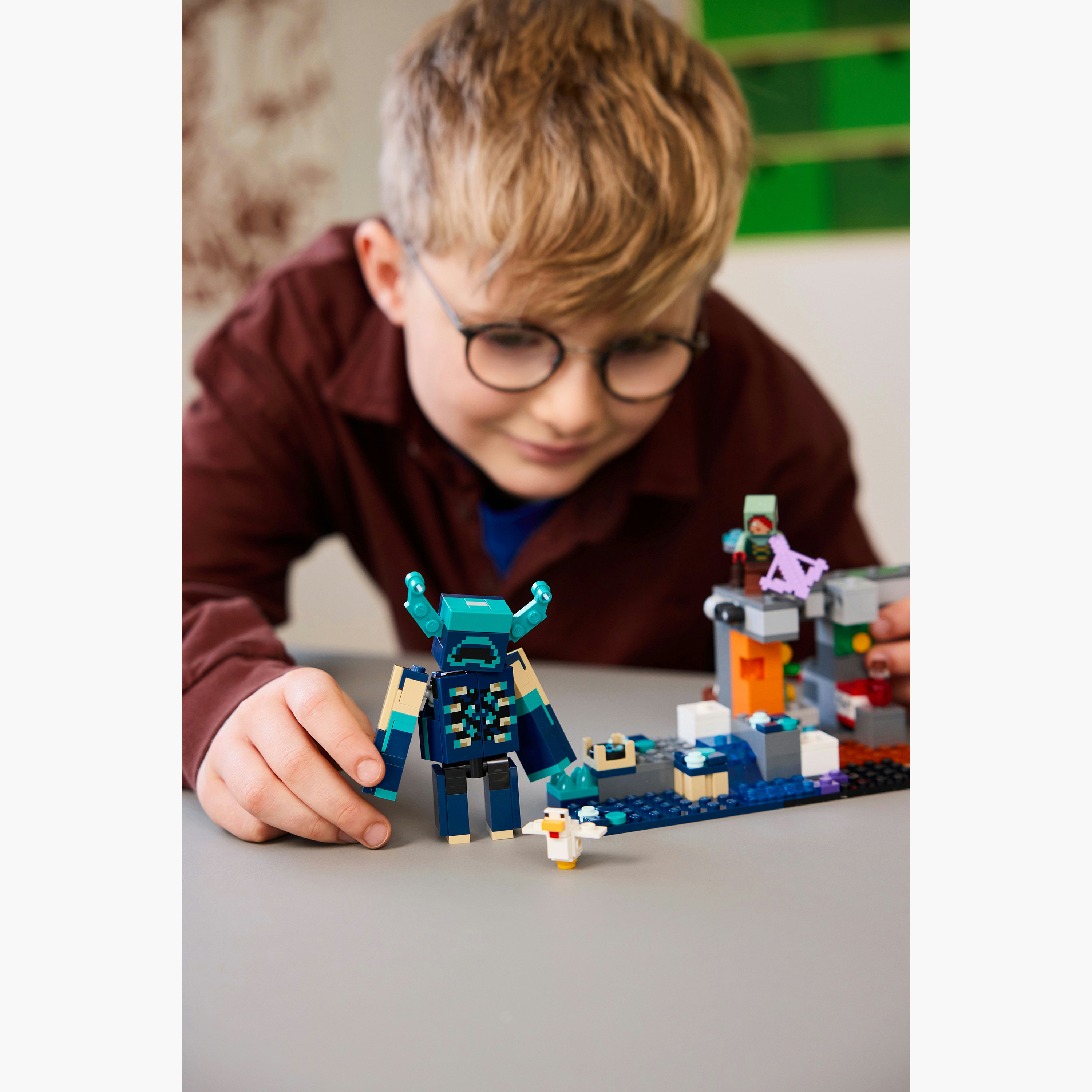 LEGO® Minecraft® The Warden Encounter Collectible Video Game Merch 21274-toys-buildingblocks-blocks-image-8